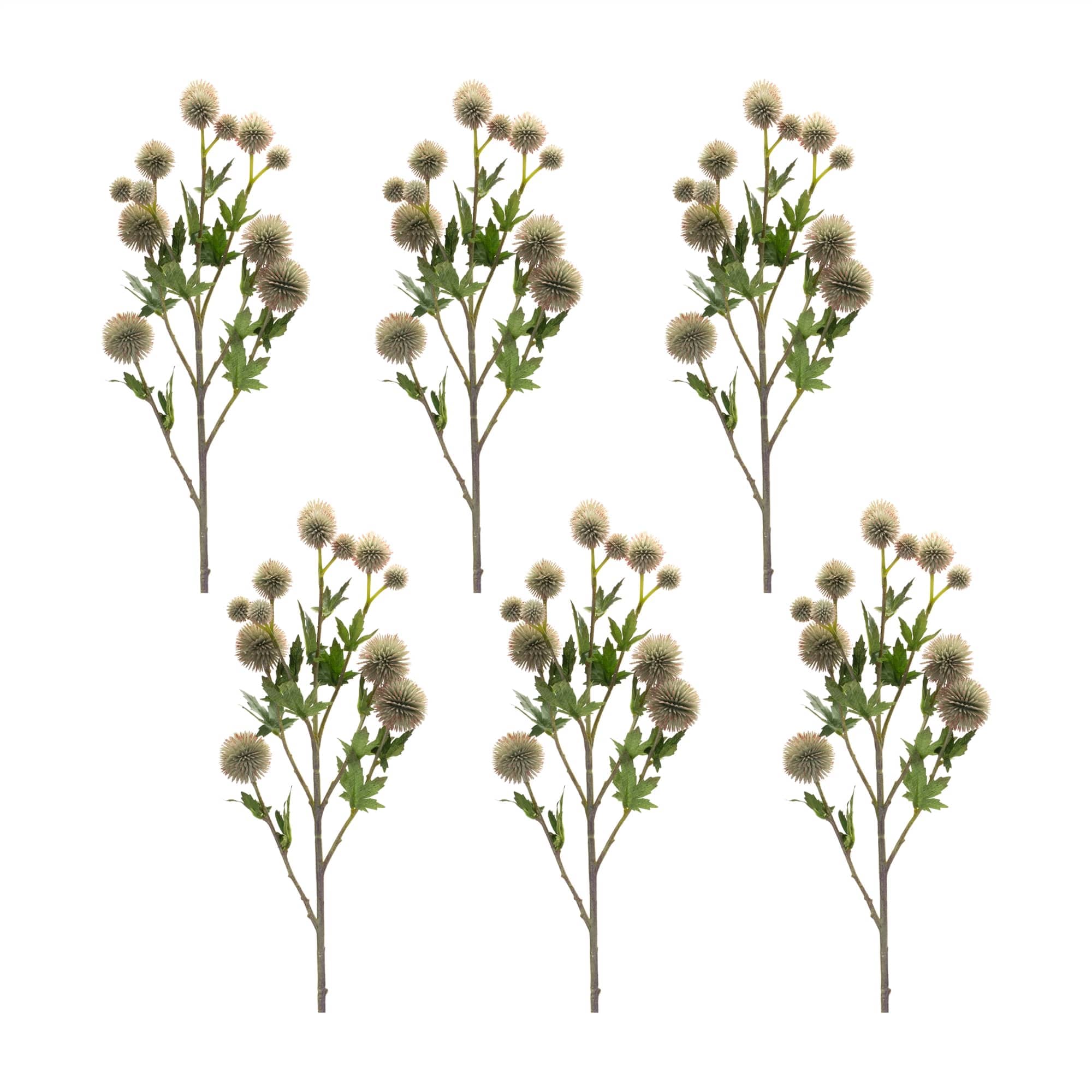 Melrose International 85362DS Allium Spray (Set of 6) 26H Plastic/Polyester