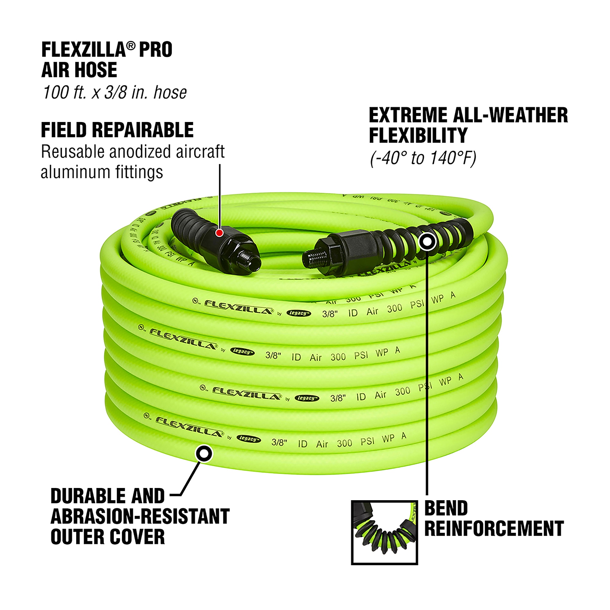 Flexzilla HFZP38100YW2 Air-Tool-Hoses - View #2