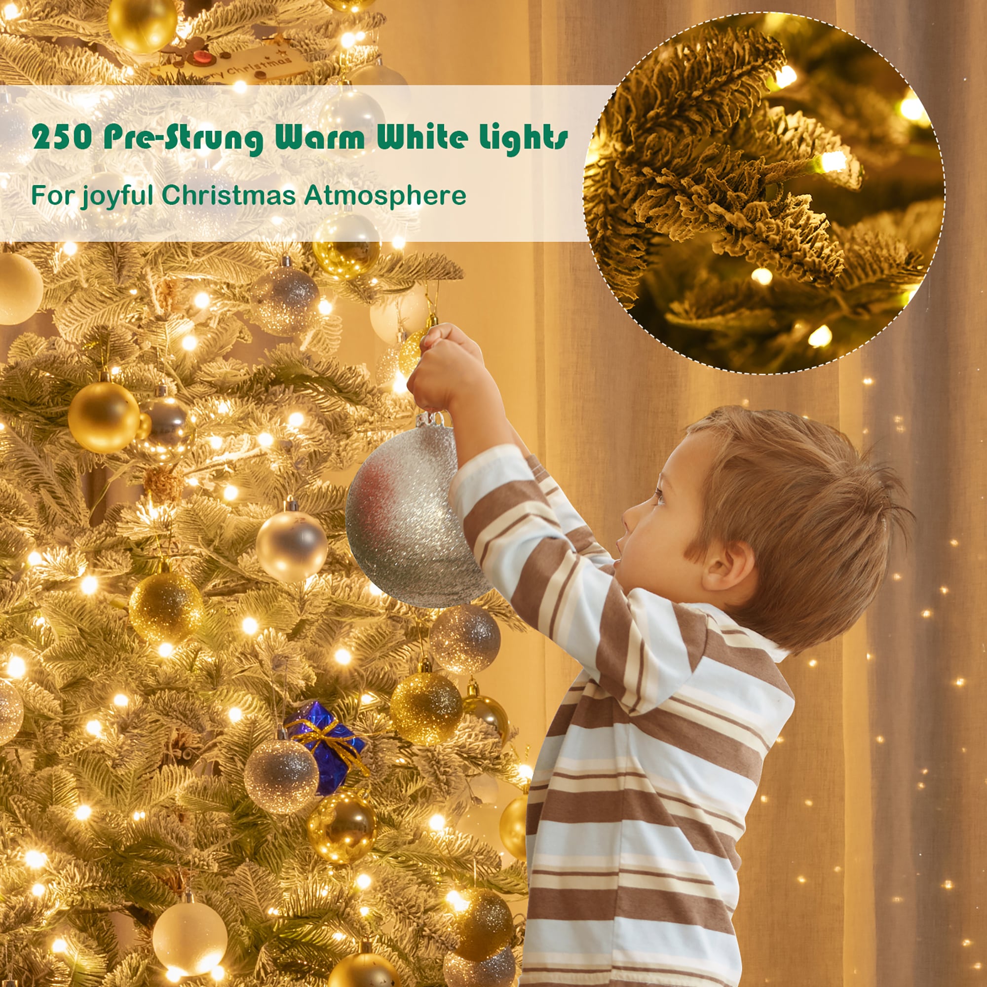 Costway CM23536US Artificial-Christmas-Trees - View #4