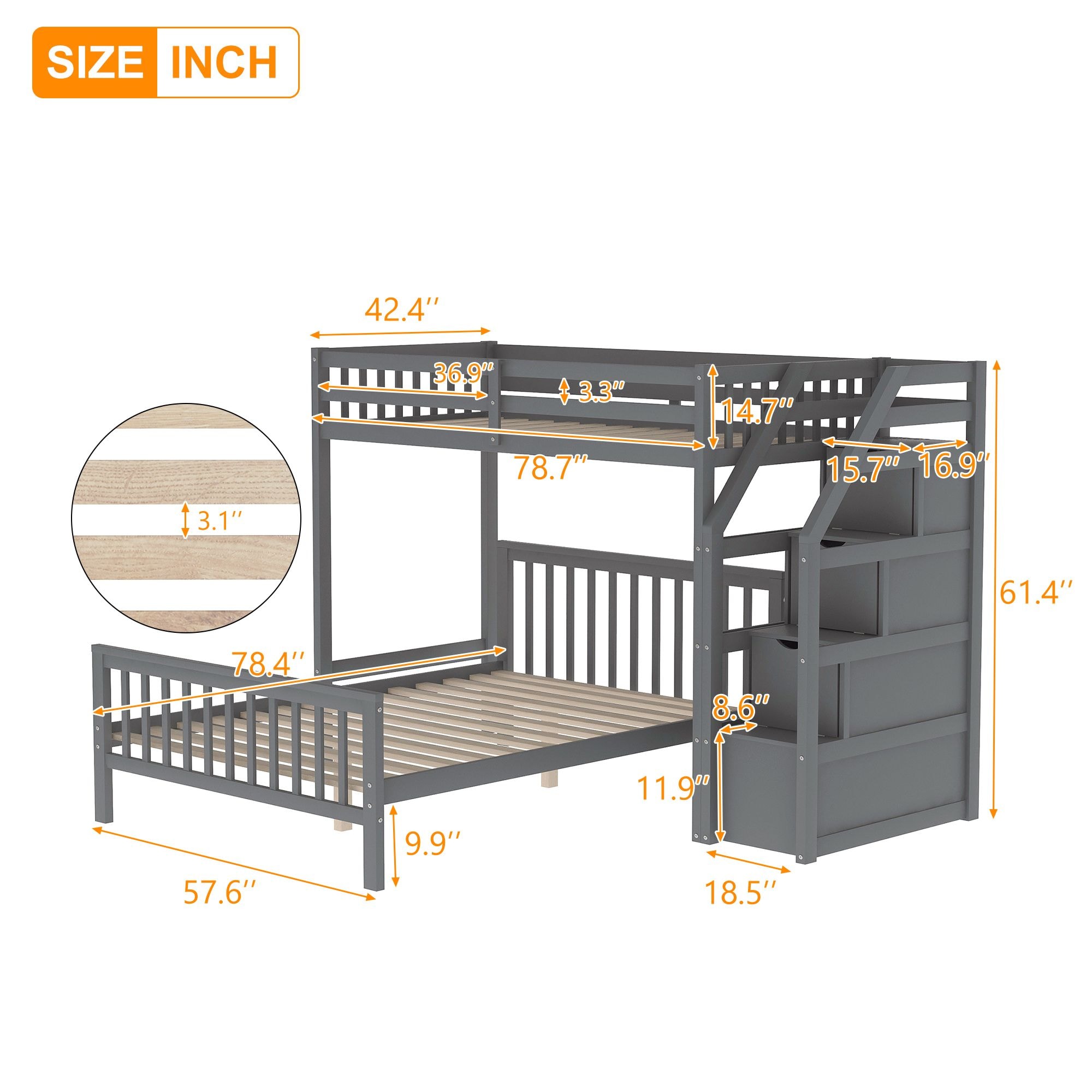 Yiekholo LL-1773AAE Bunk-Beds - View #4