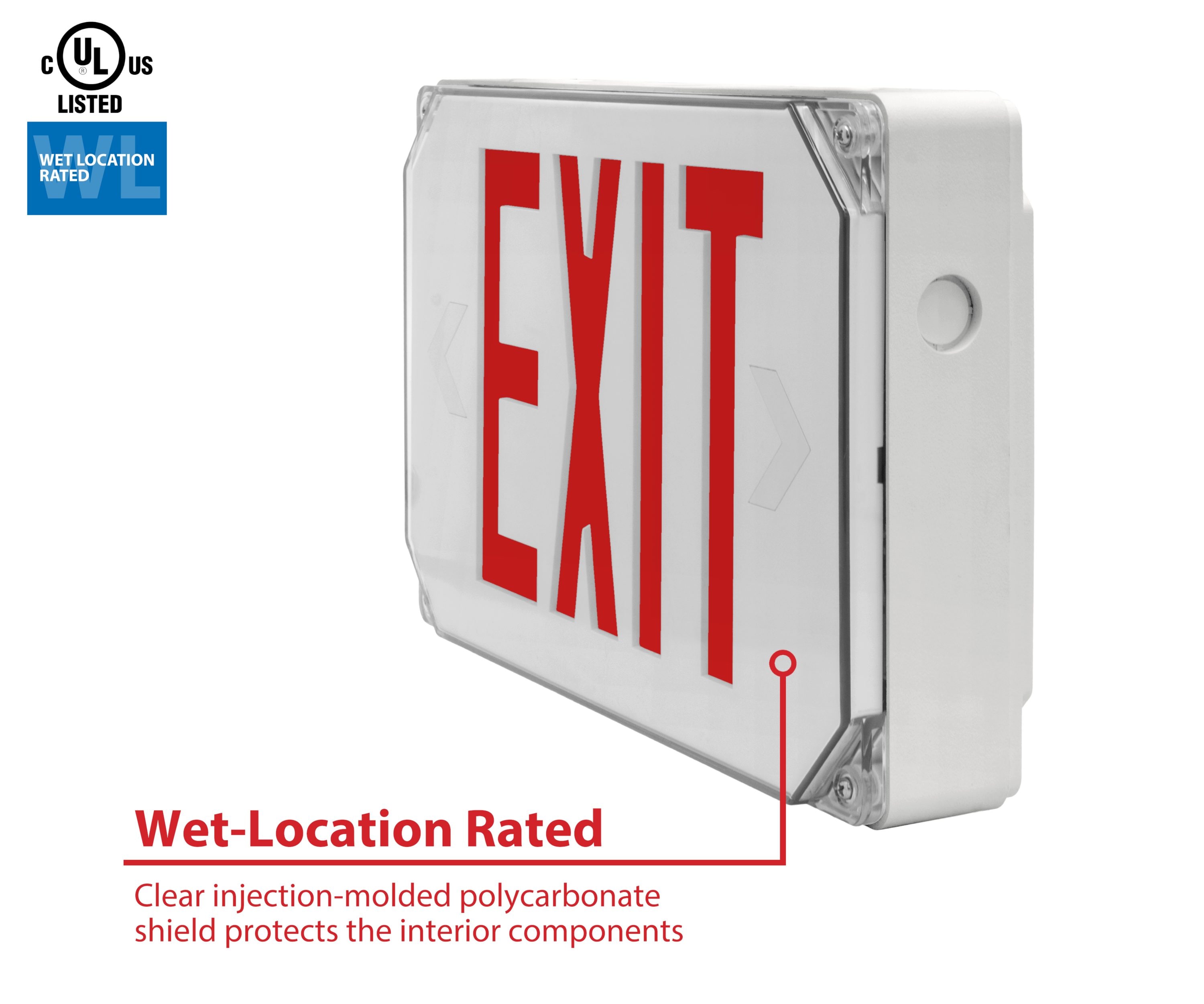 Nicor Lighting EXL51UNVWHR2 Emergency-Exit-Lighting - View #2