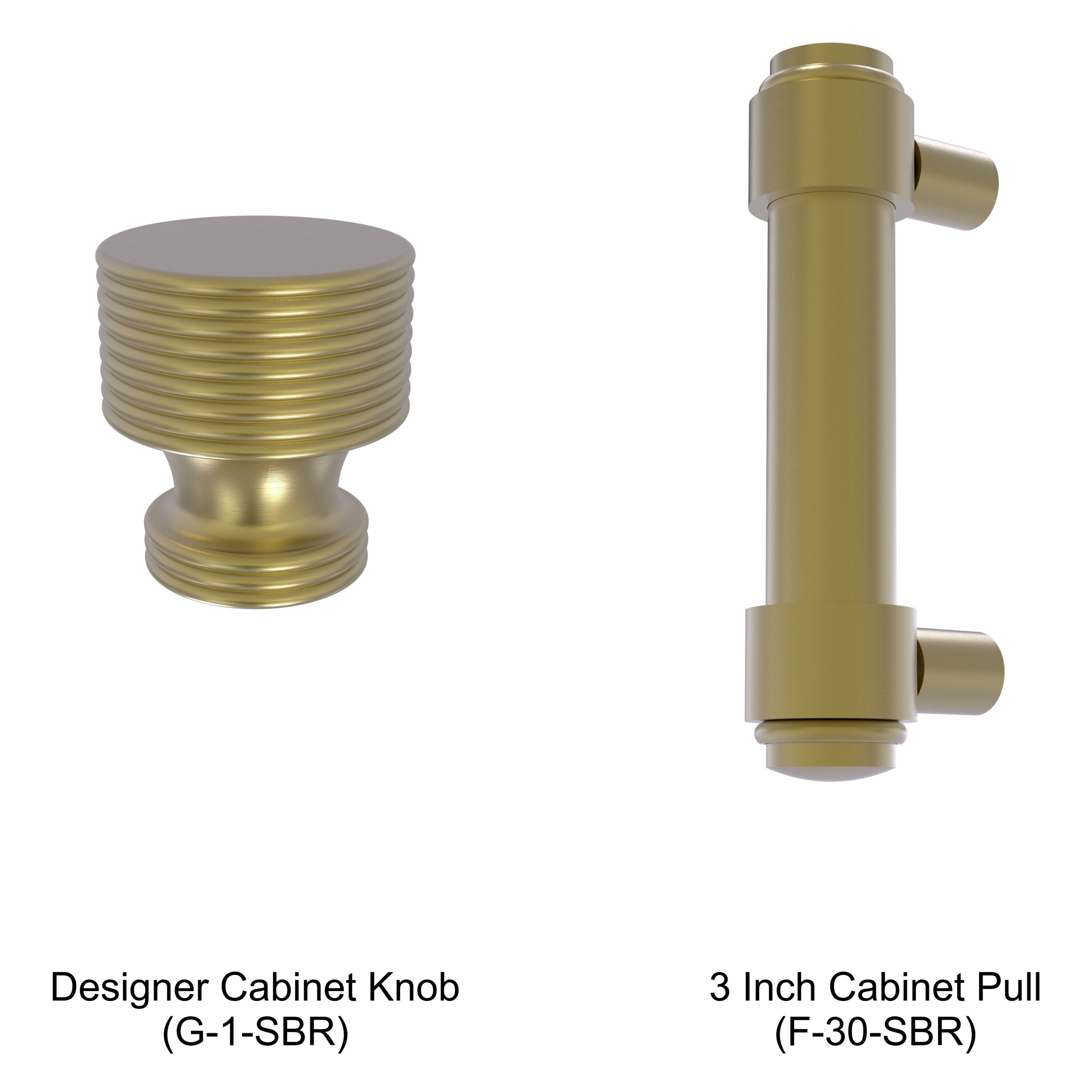 Allied Brass F-30-SBR Cabinet-Pulls - View #2