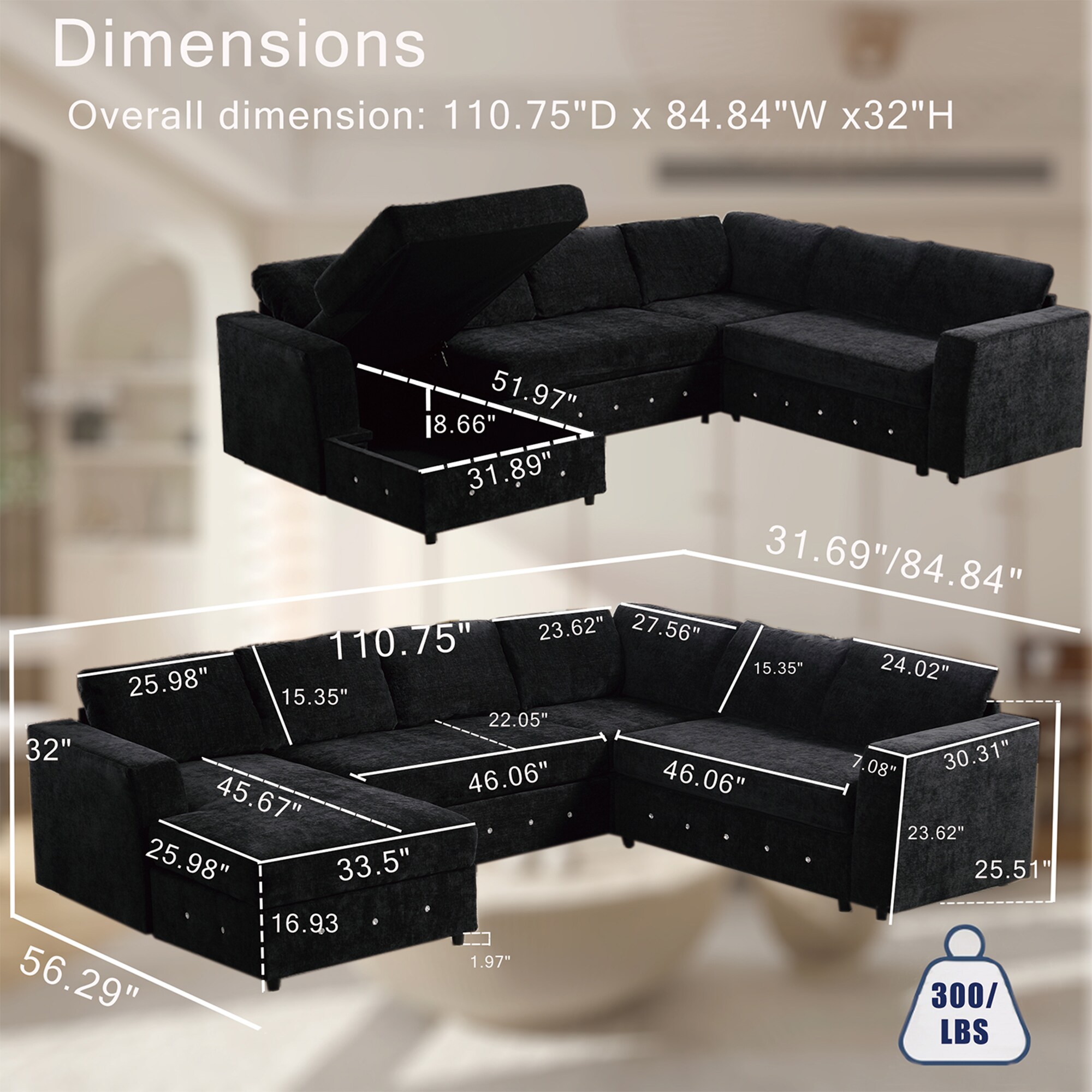 SINOFURN SYA370081GY Sofas-Loveseats - View #3