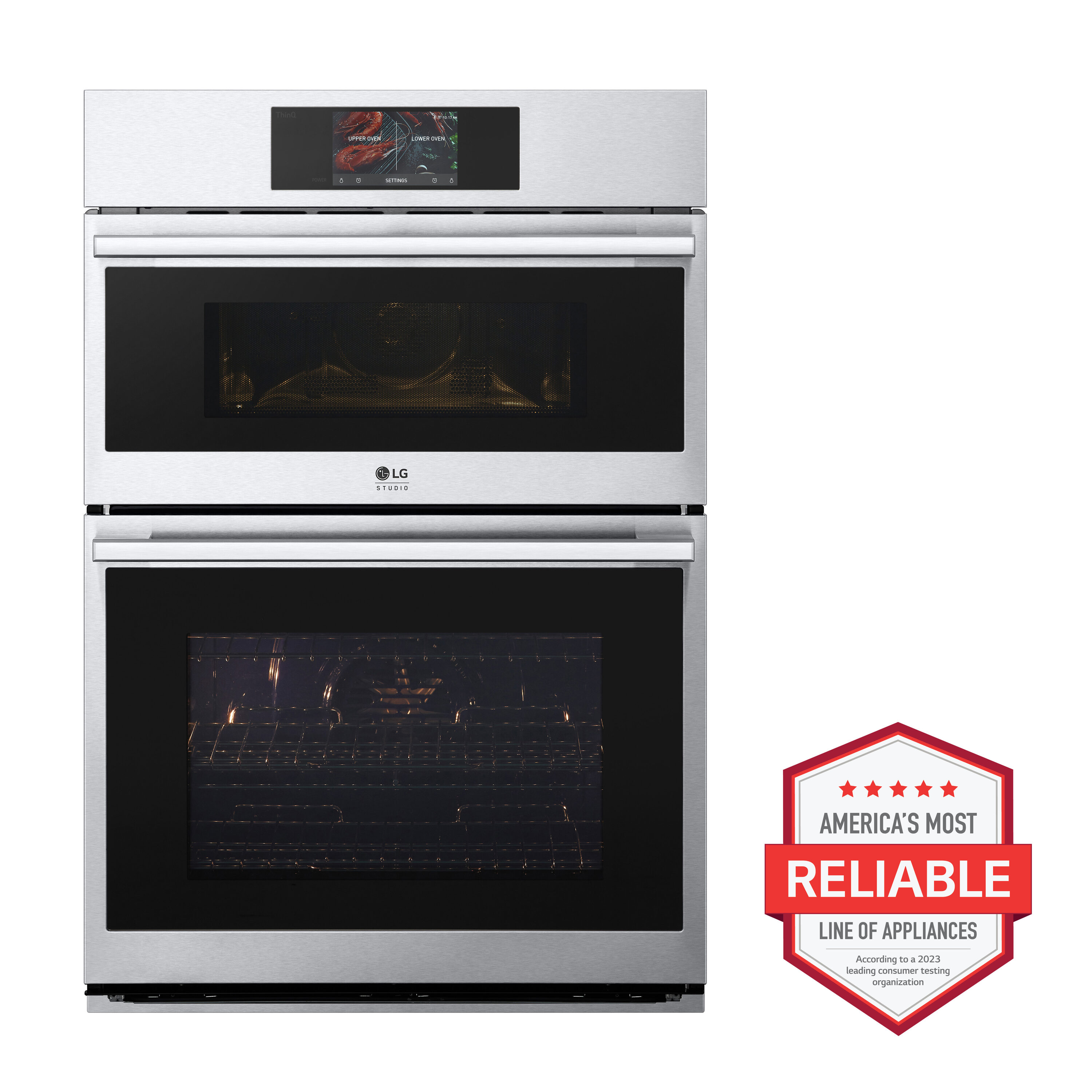 LG STUDIO 30 Smart Built-In Electric Convection Combination Wall Oven with  Microwave and Sous Vide Stainless Steel WCES6428F - Best Buy