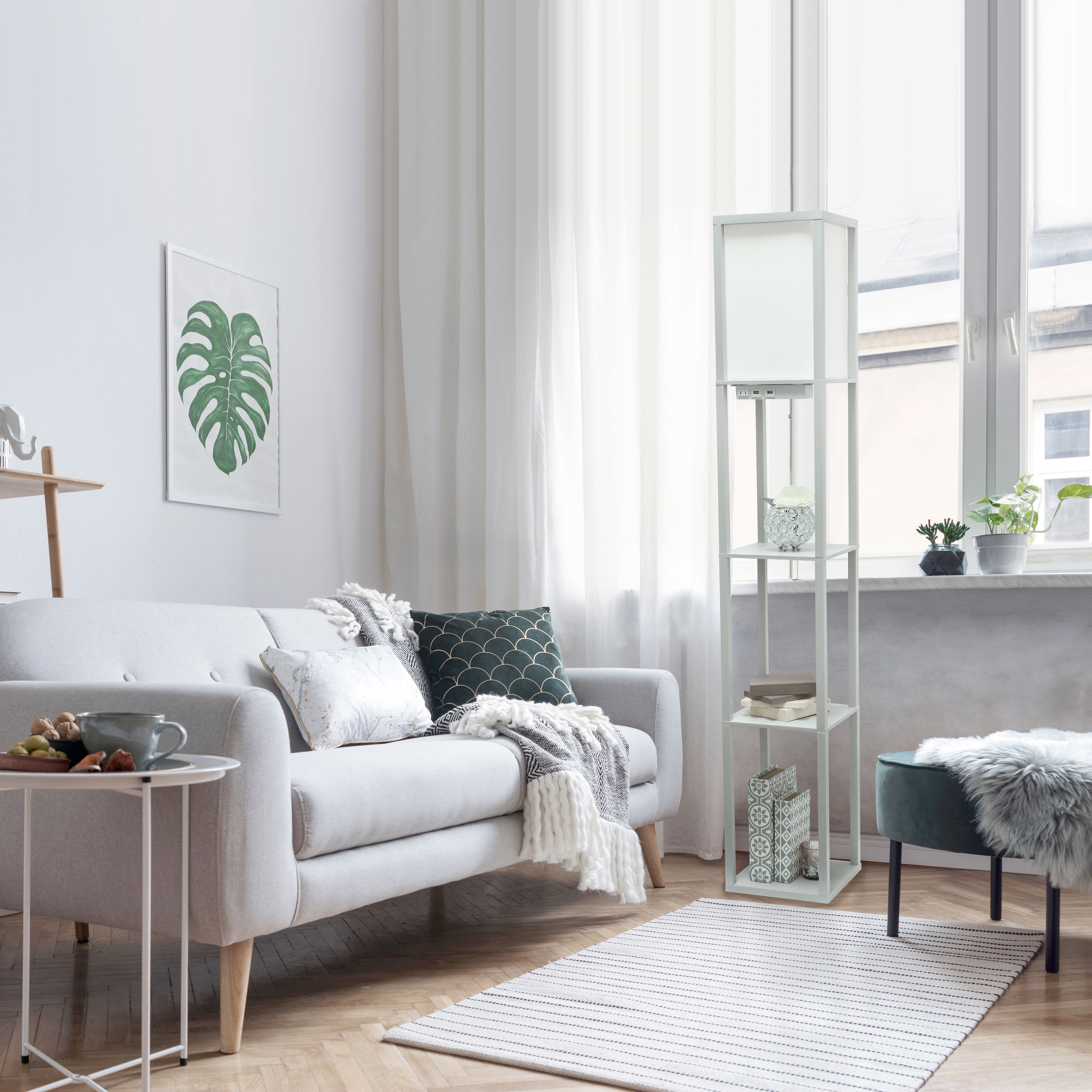Simple Designs LF1037-GRY floorlamps - View #5
