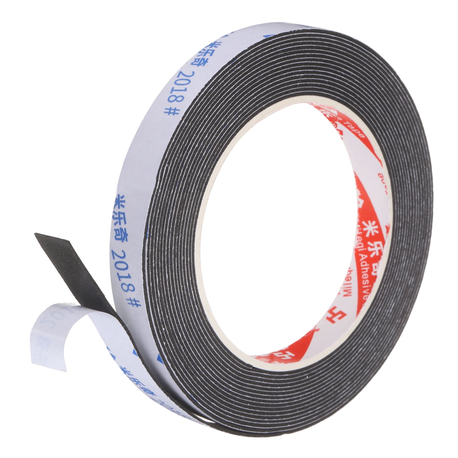 PATIKIL - Sponge Rubber Foam Tape 5/8 Inch W x 1/32 Inch t x 16.4ft l Self-Adhesive Foam Insulati...