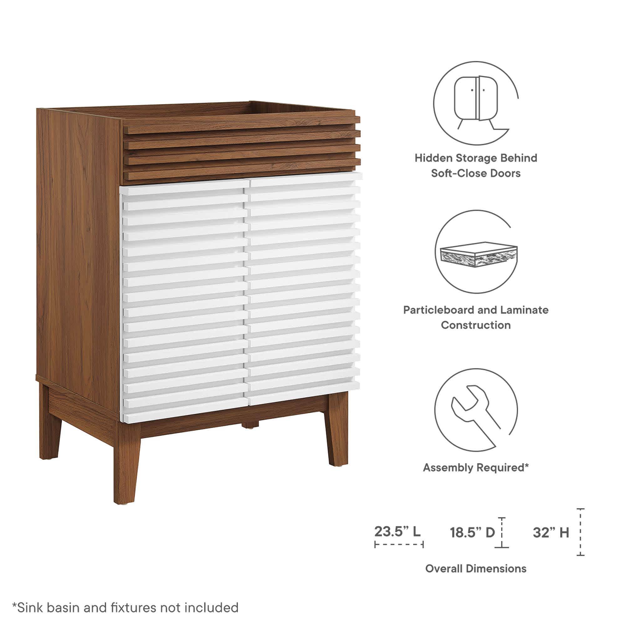 Modway EEI-3860-WHI-WAL-WHI Bath-Vanity-Combo - View #2