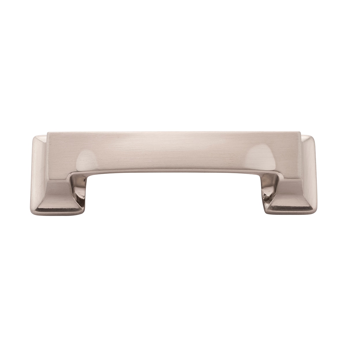 Hickory Hardware P3013-SN-10B Studio 3-in or 3-3/4-in , 96mm Center to Center Satin Nickel Rectangular Cup 10 -Pack