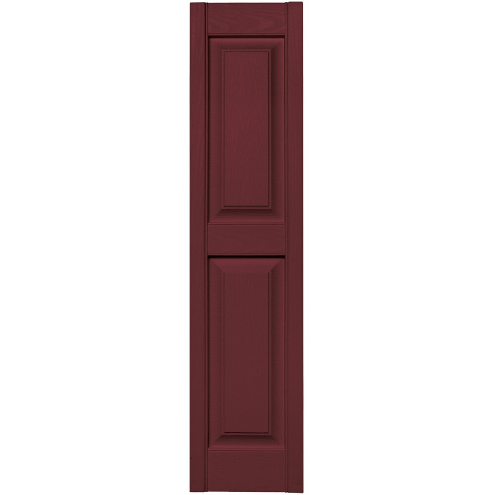 Vantage V4711251078 12-in W x 50.875-in H Wineberry Exterior Shutters