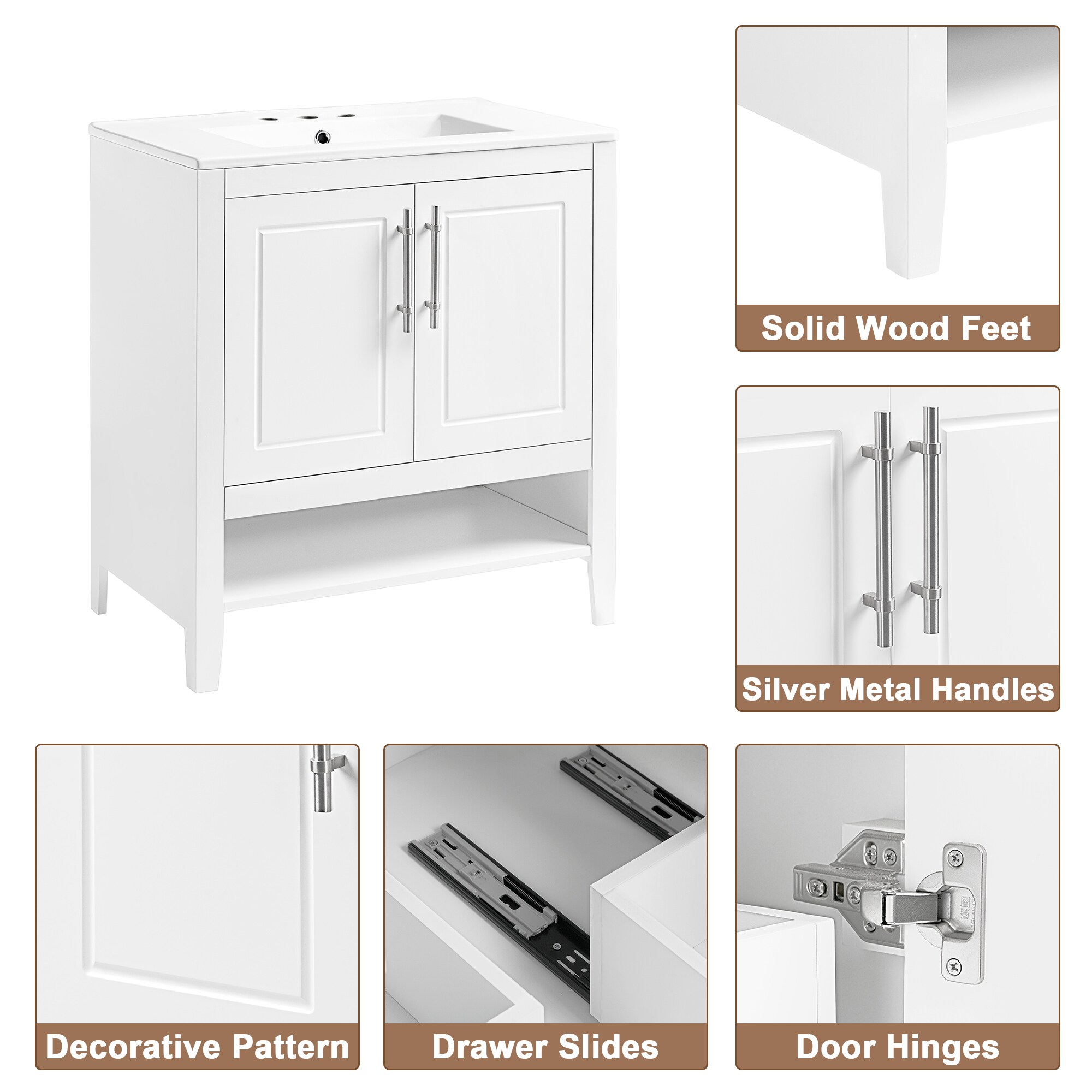 ModernLuxe L3P-WF308203AAK Bath-Vanity-Combo - View #6