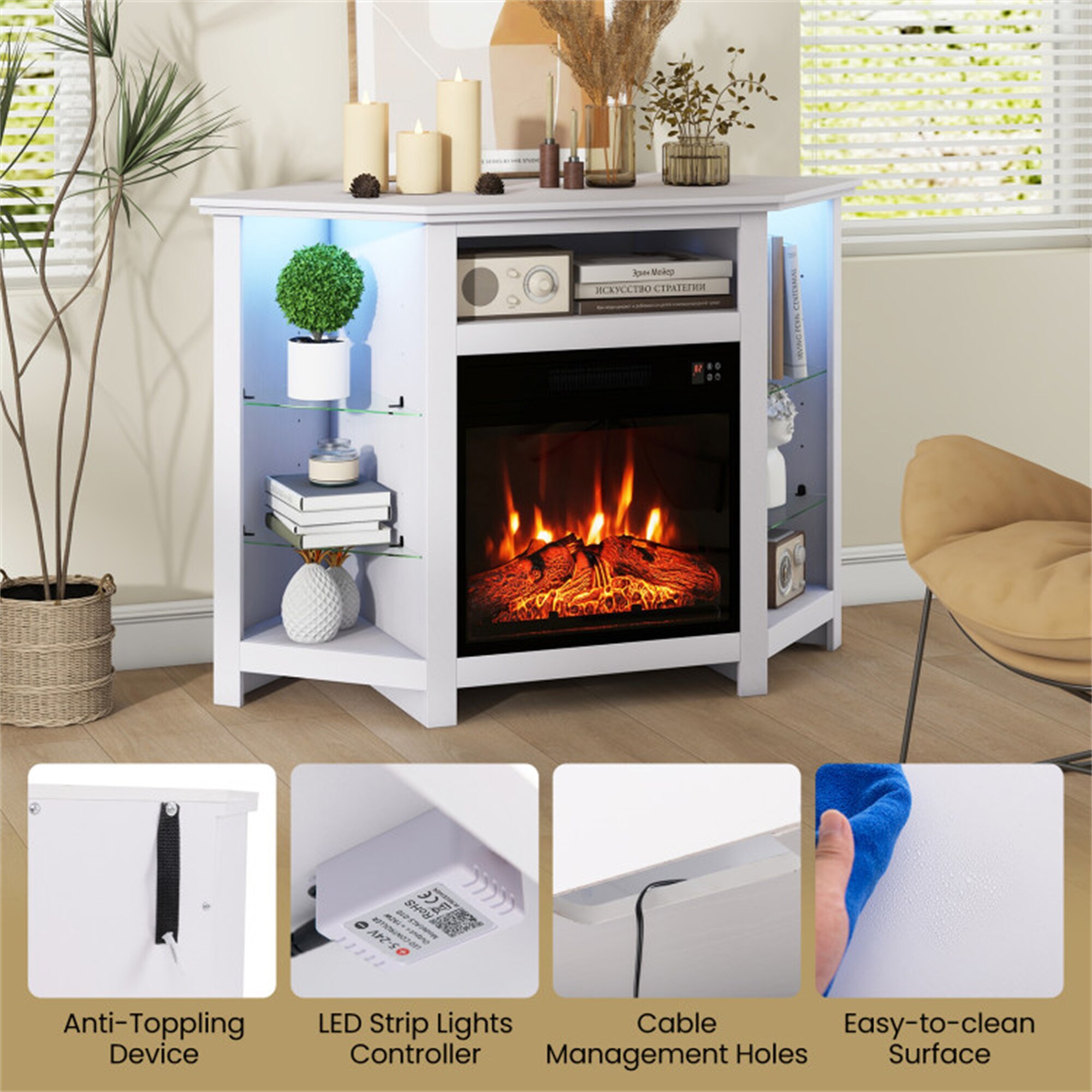 BABOOM BOM-P152177-OR Electric-Fireplaces - View #9