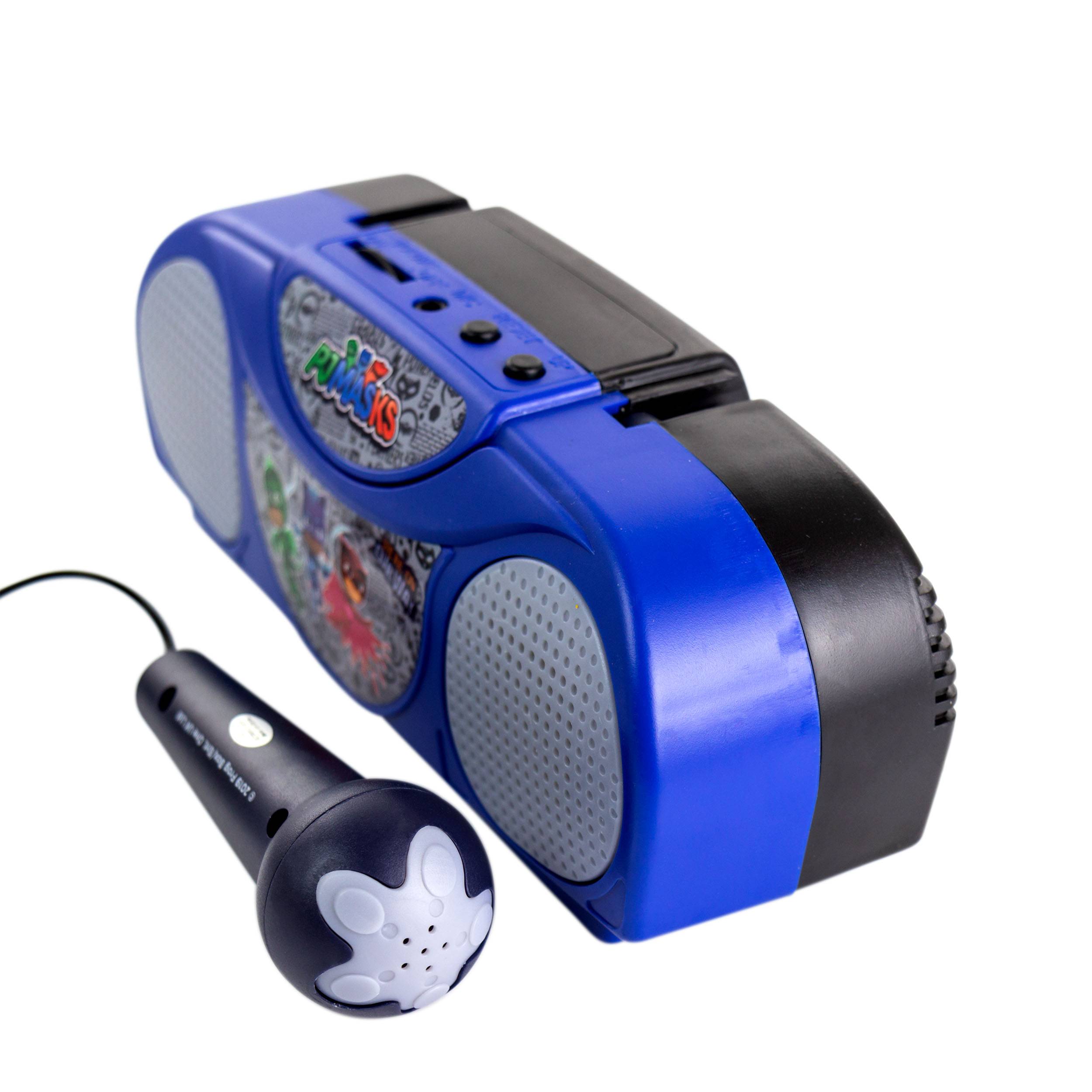 Sakar Nickelodeon PJ Masks Blue Portable Radio Karaoke with 