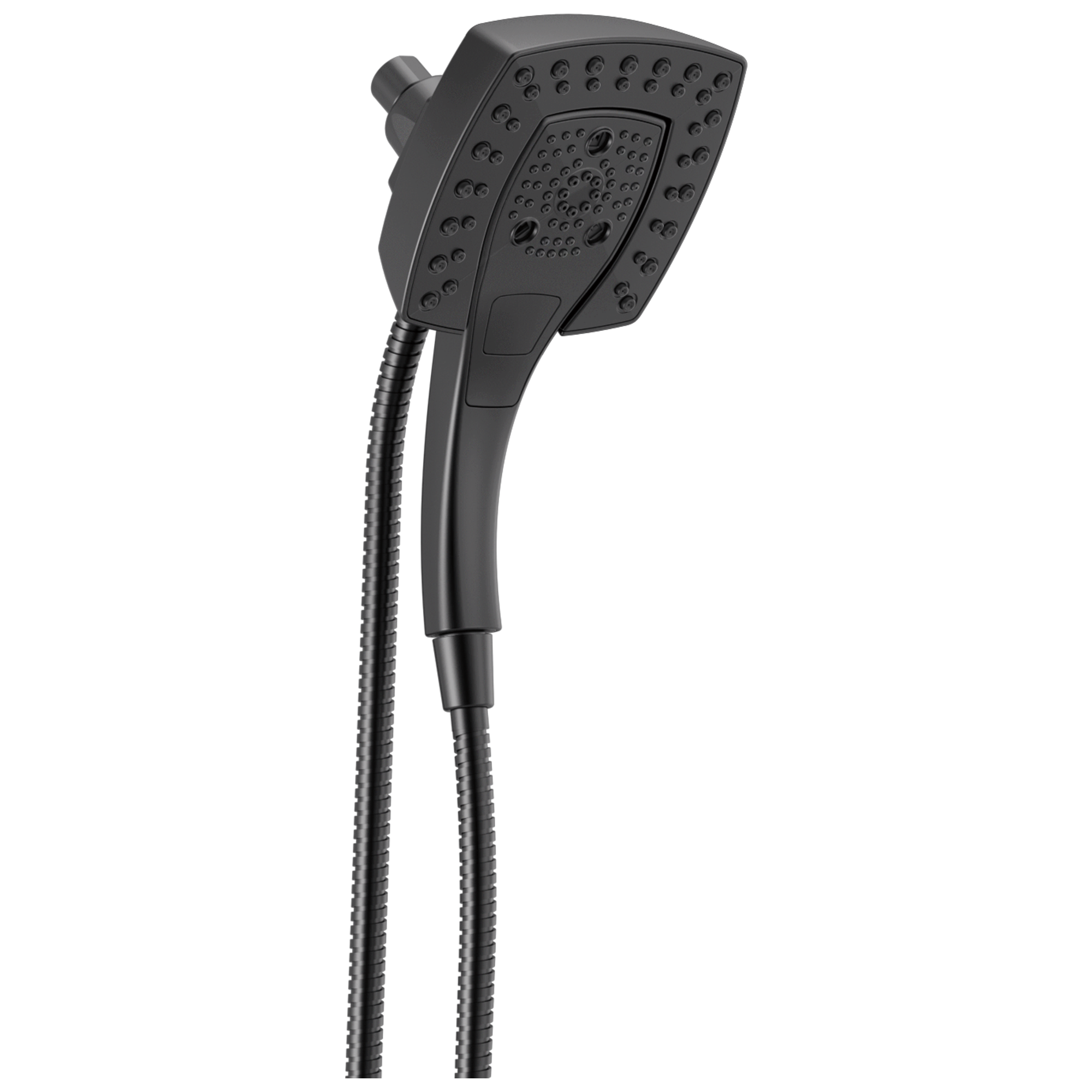 Delta Universal Showering Components Matte Black 1-Spray Rain Shower Head 2.5-GPM (9.5-LPM)