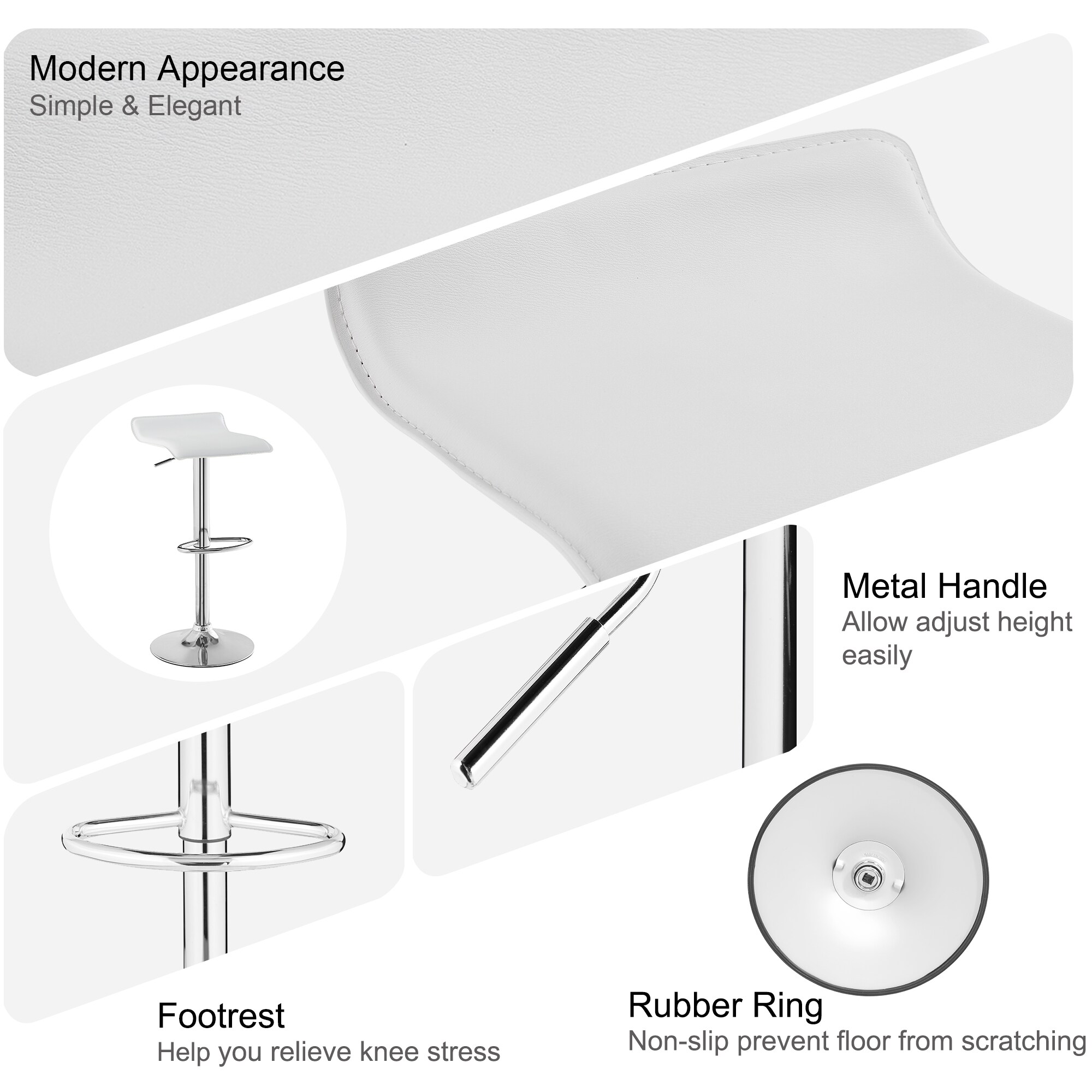 Vecelo LOE-C11-WHT stools - View #4