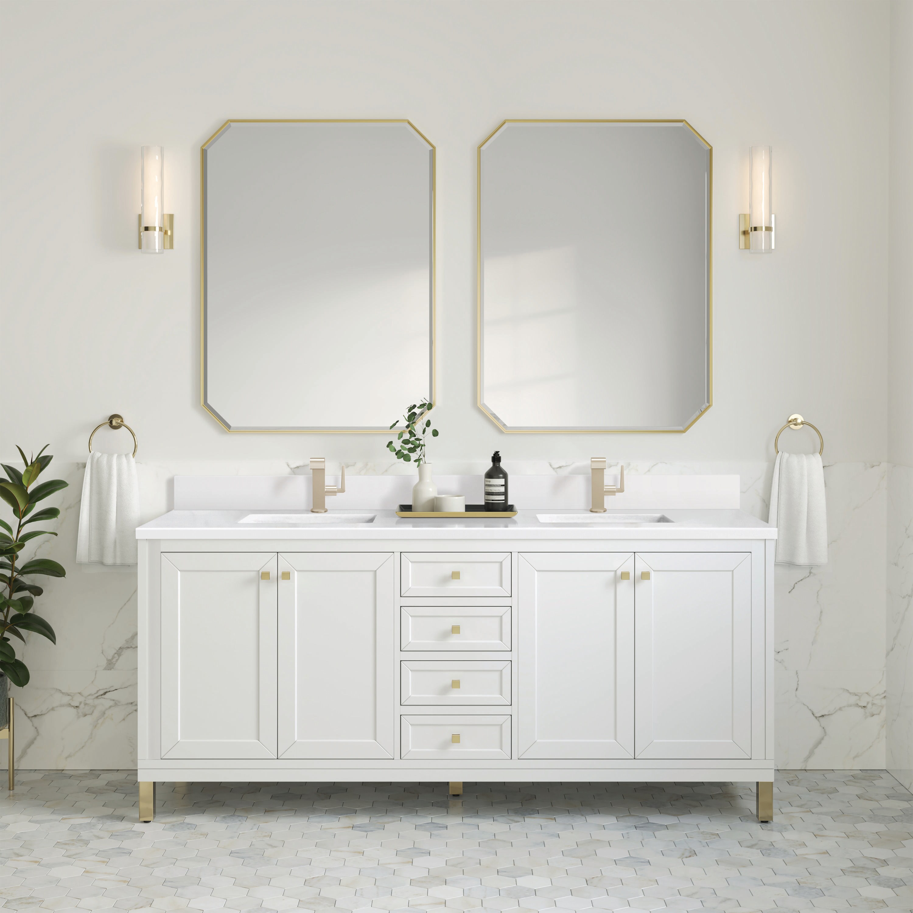 James Martin Vanities 305-V72-GW-1WZ Bath-Vanity-Combo - View #2