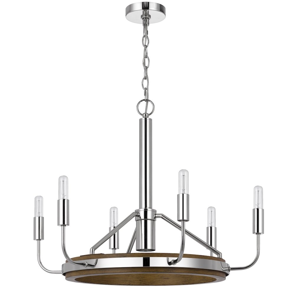 Cal Lighting Saluda 6 Light Medium Chandelier by Cal - FX-3808-6