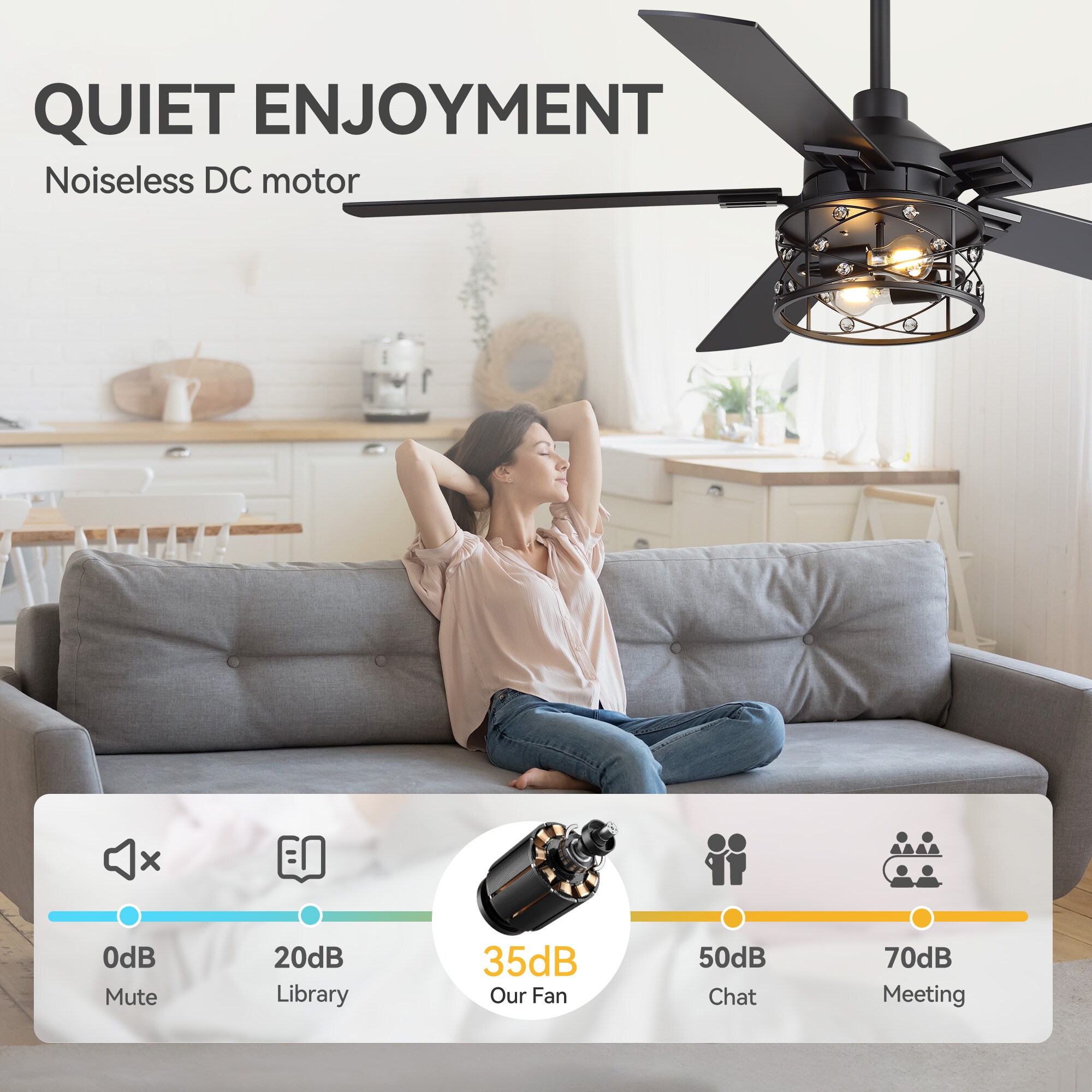 Breezary 33015-GD Ceiling-Fans - View #11