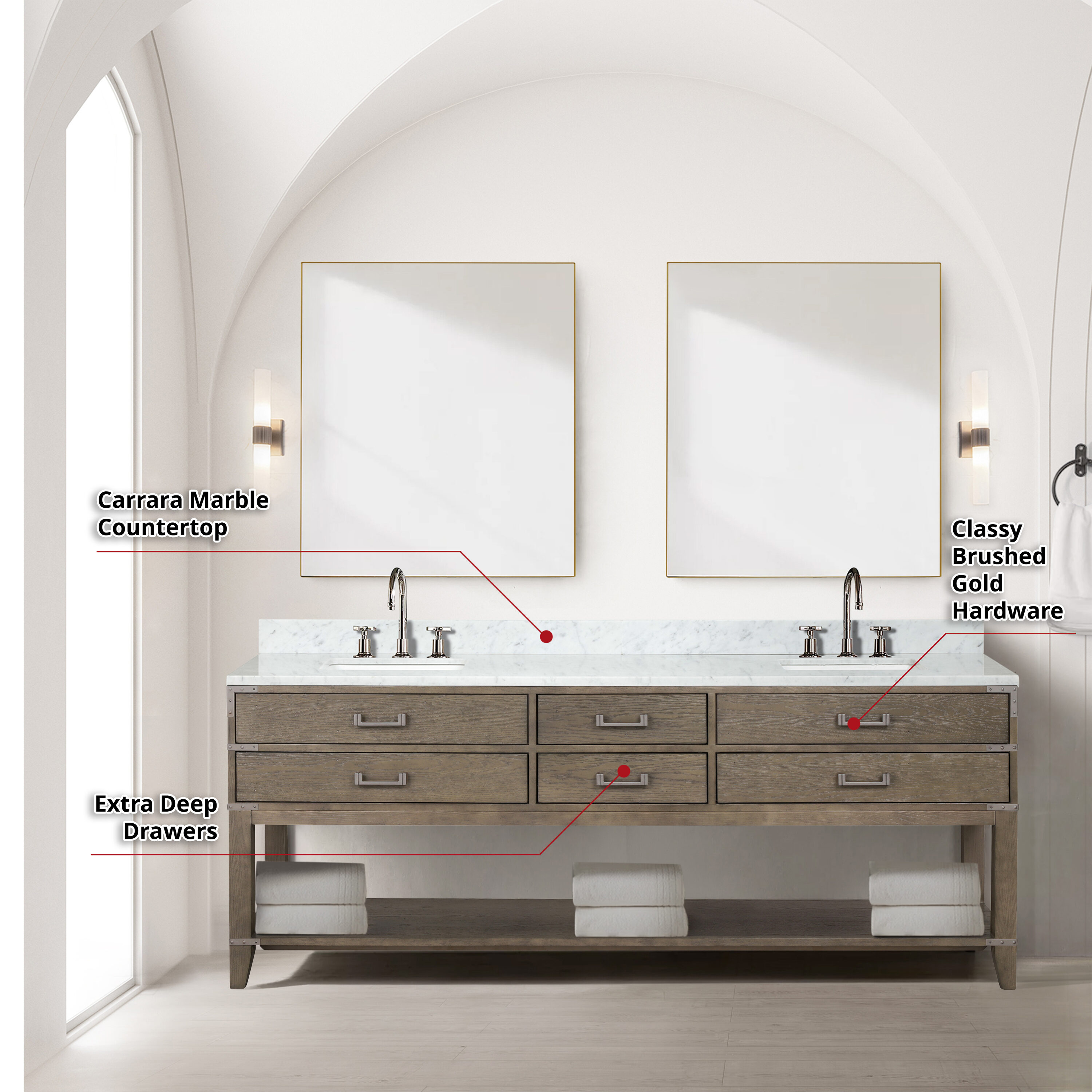 Lexora LVGR84DR100 Bath-Vanity-Combo - View #7