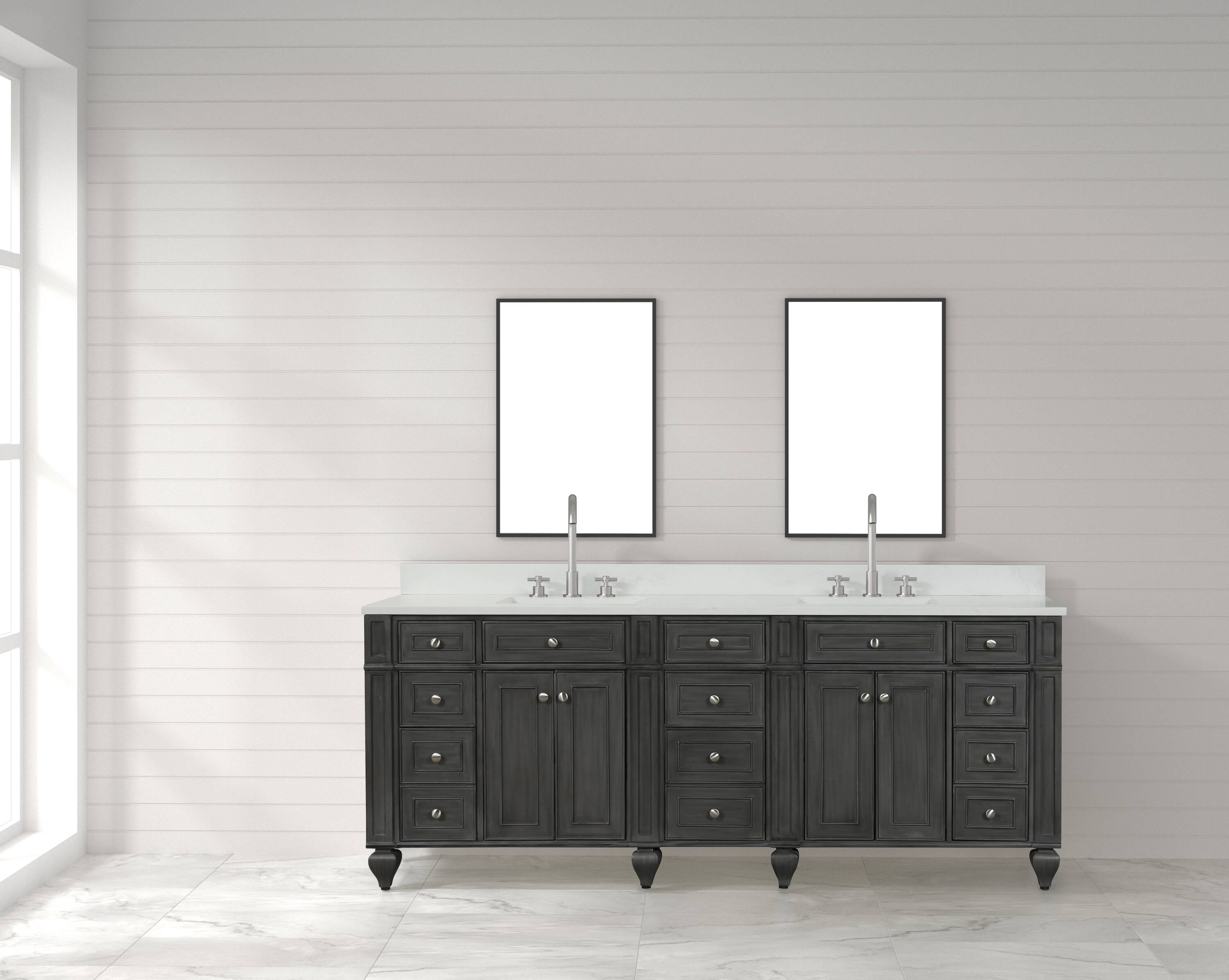 Design Element WN-84-GY Bath-Vanity-Combo - View #2