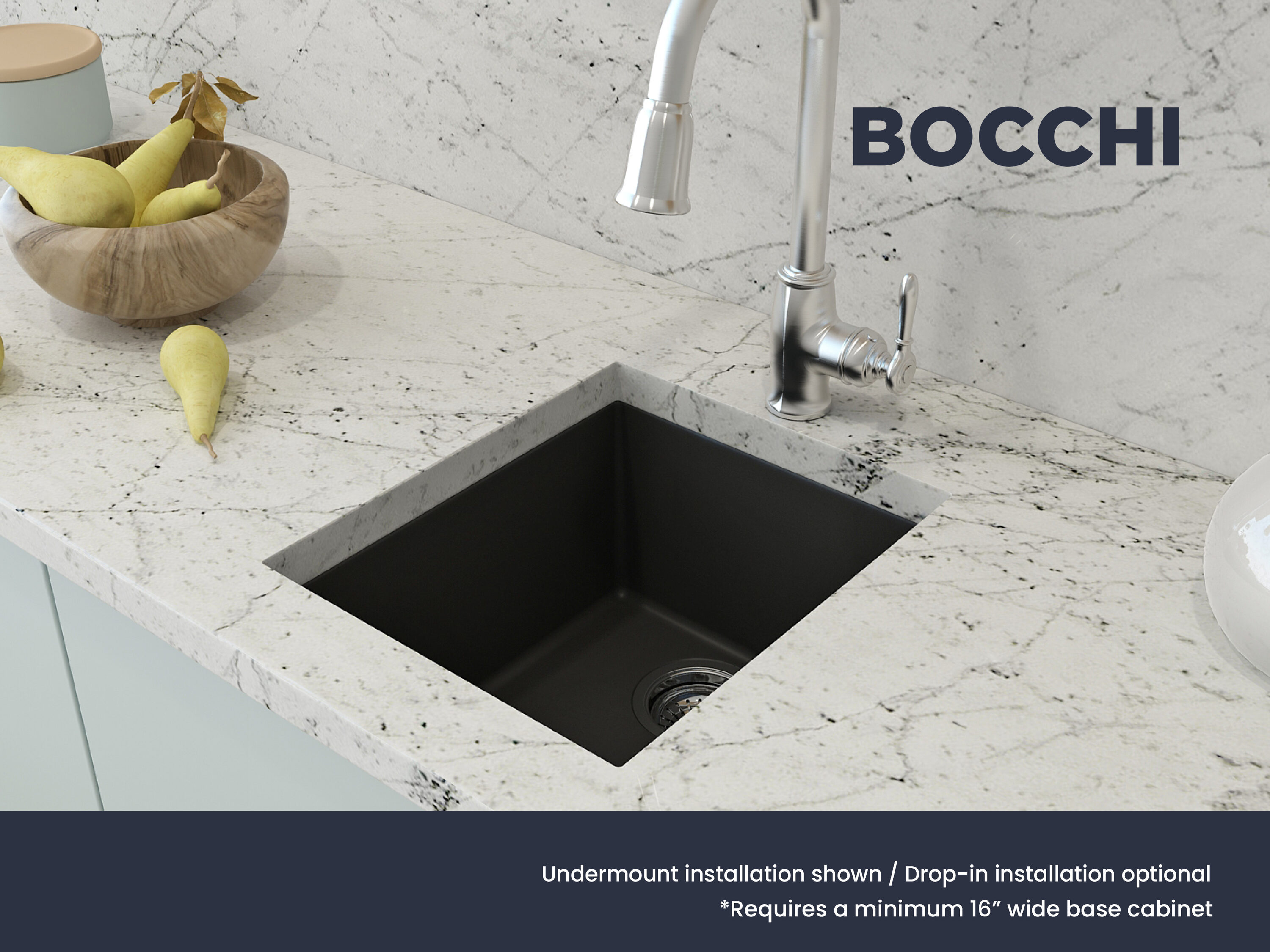 BOCCHI 1608-504-0126 Bar-Prep-Sinks - View #2
