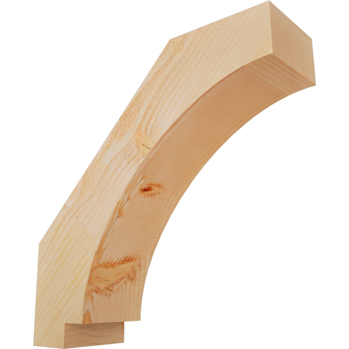 Ekena Millwork BRC06X20X20IMP00RDF 6-in x 20-in x 20-in Douglas Fir Wood Imperial Rough Sawn Knee Brace