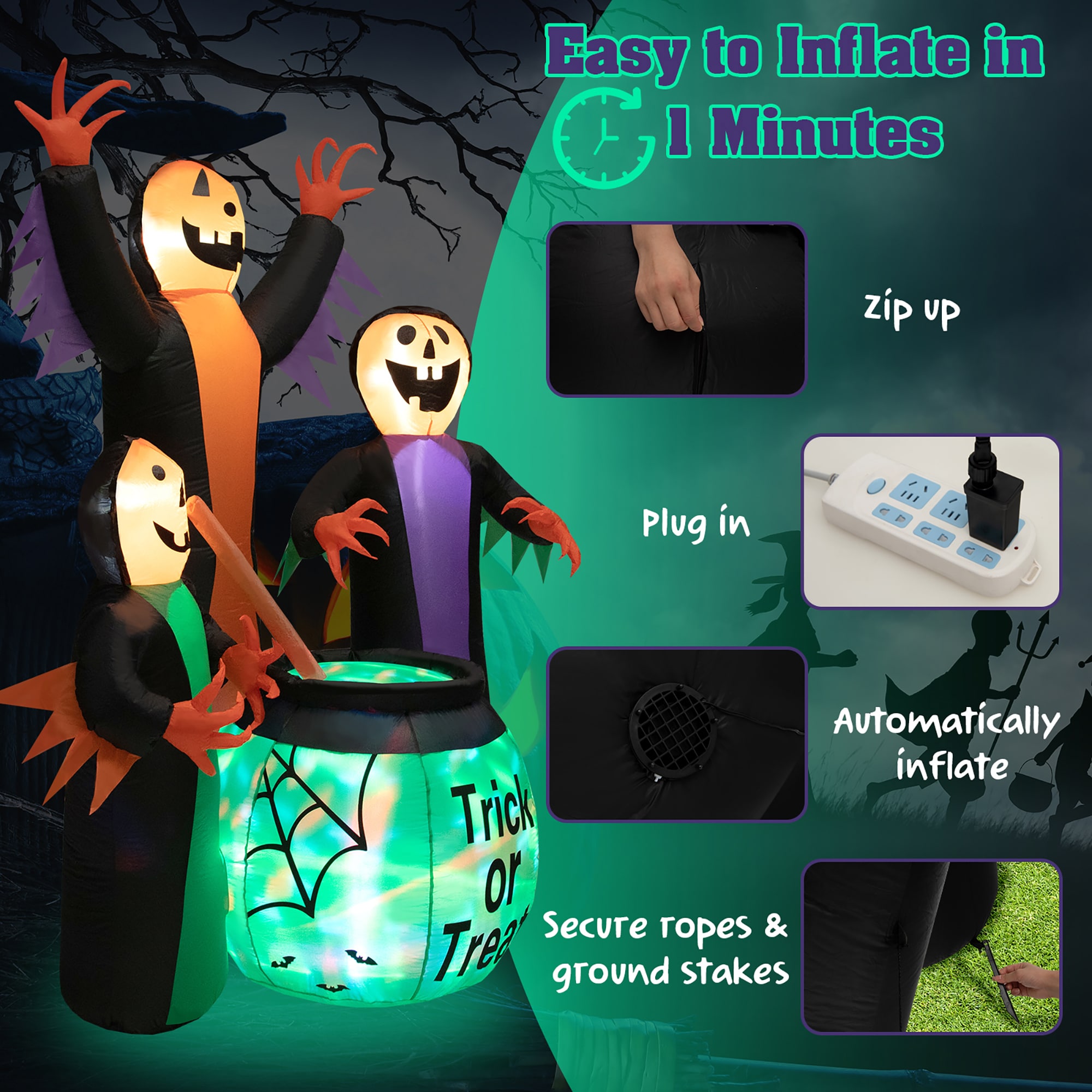 Costway TX10013US Outdoor-Halloween-Decor - View #9