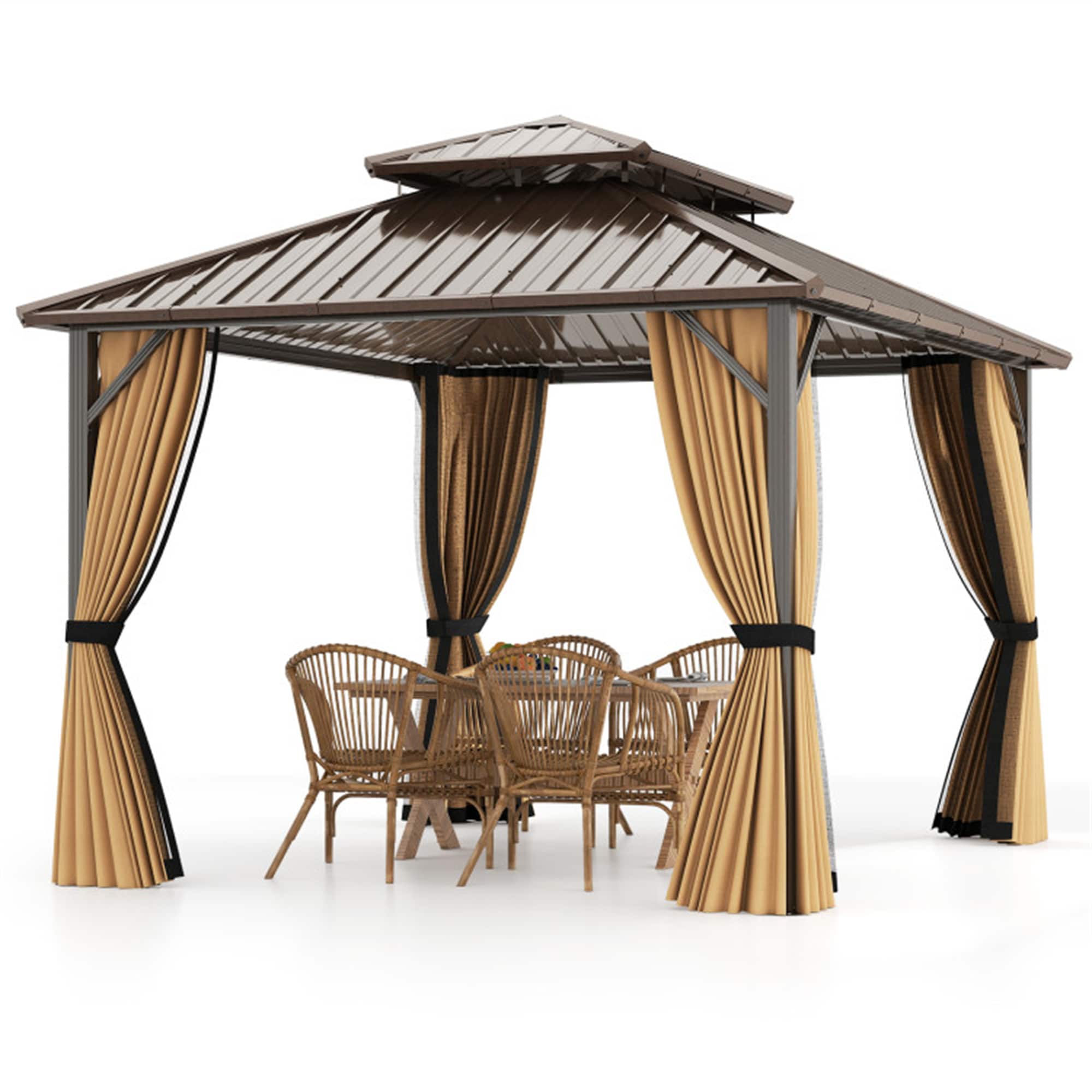 BABOOM BOM-0S00036-OR Wood-Resin-Gazebos - View #2