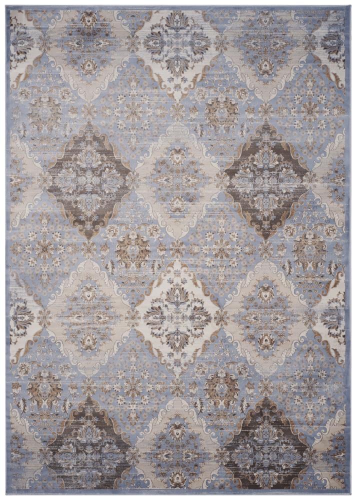 Safavieh VTG572L-8 Vintage Atrana 8 x 11 (ft) Loomed Polypropylene Light Blue/Ivory Rectangular Indoor Distressed/Overdyed Vintage Area rug