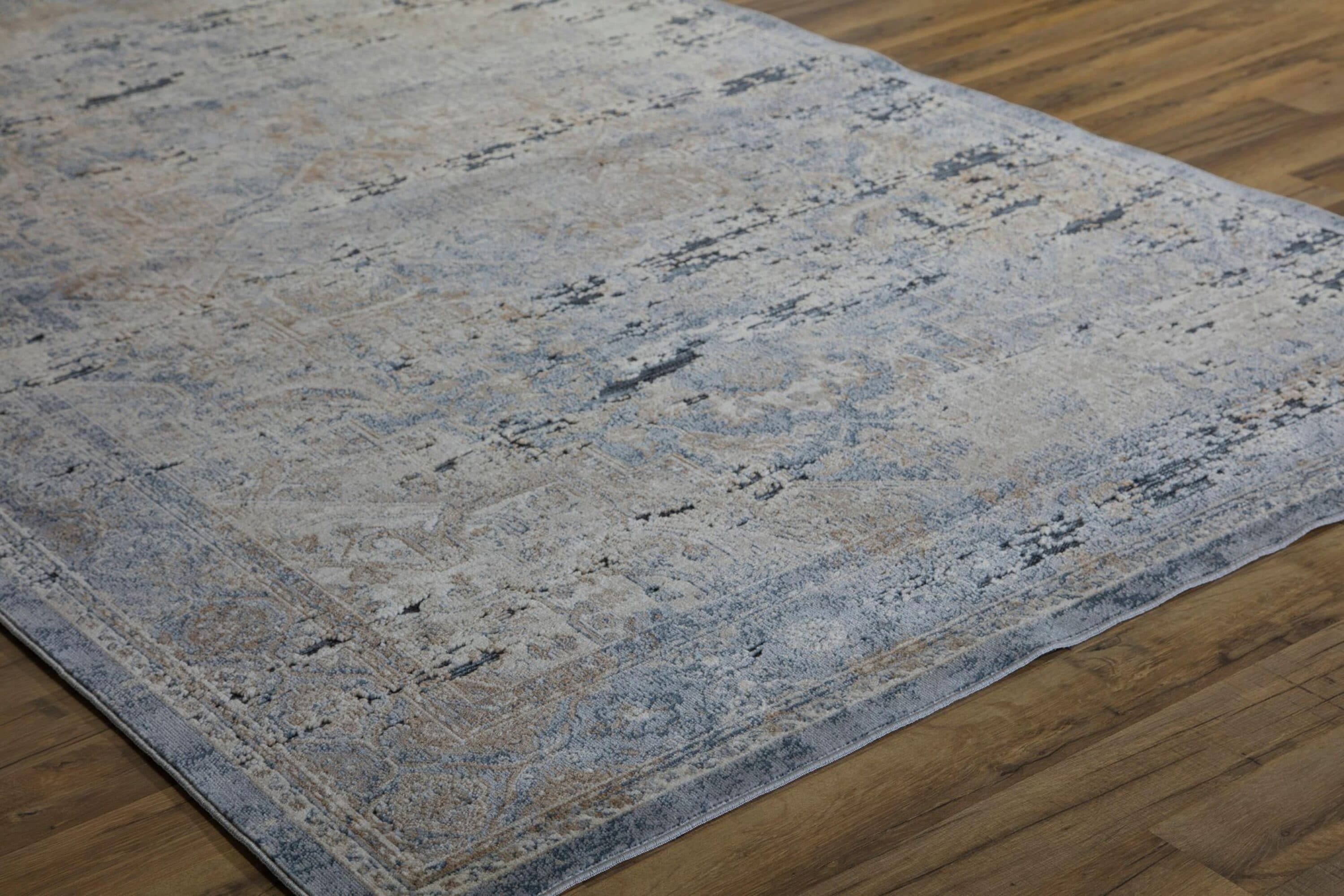 Cambridge Transitional 5' x 8' Blue Navy Synthetic Area Rug