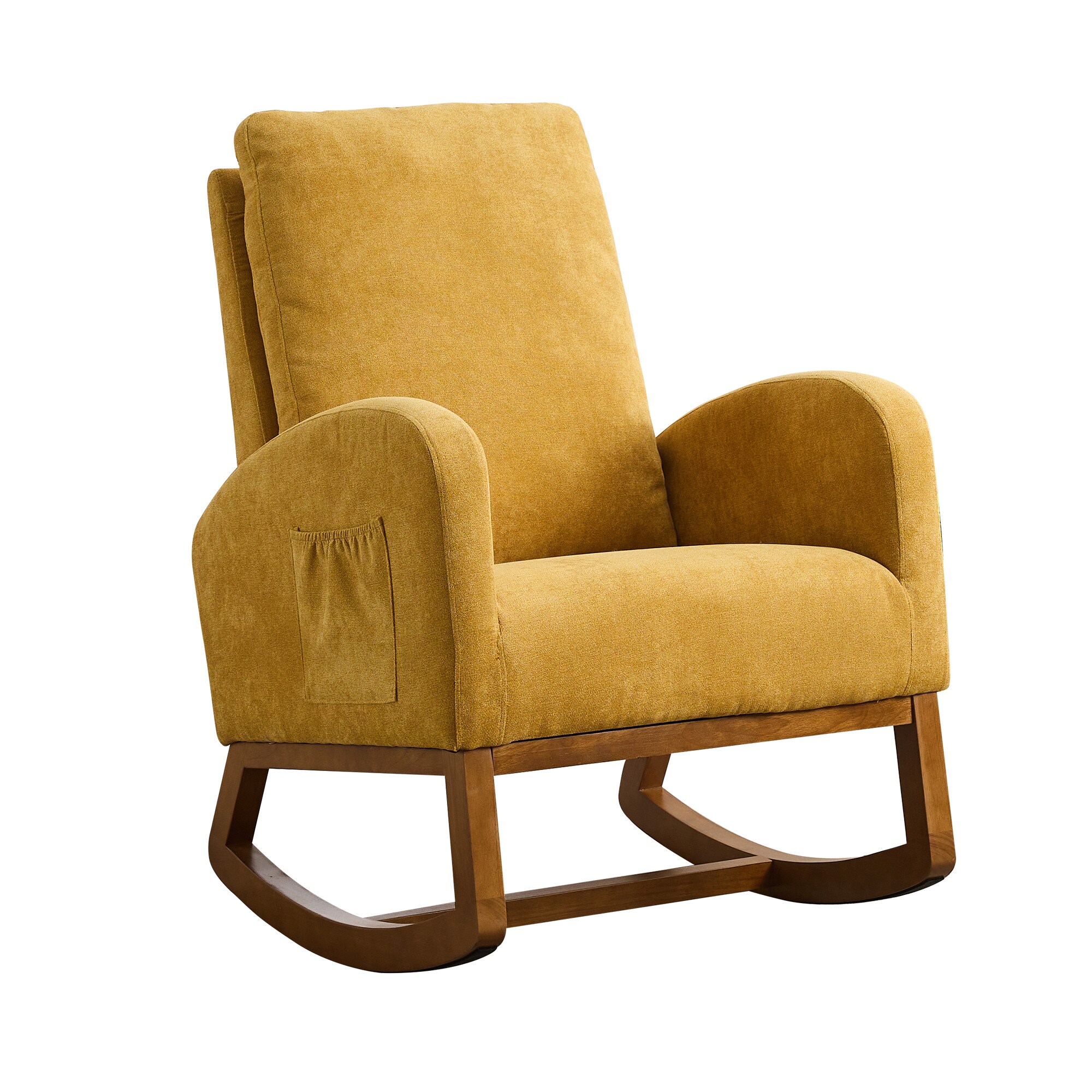 Hrinhom HC-W5004-MUSTARD Casual MUSTARD Rocking Chair