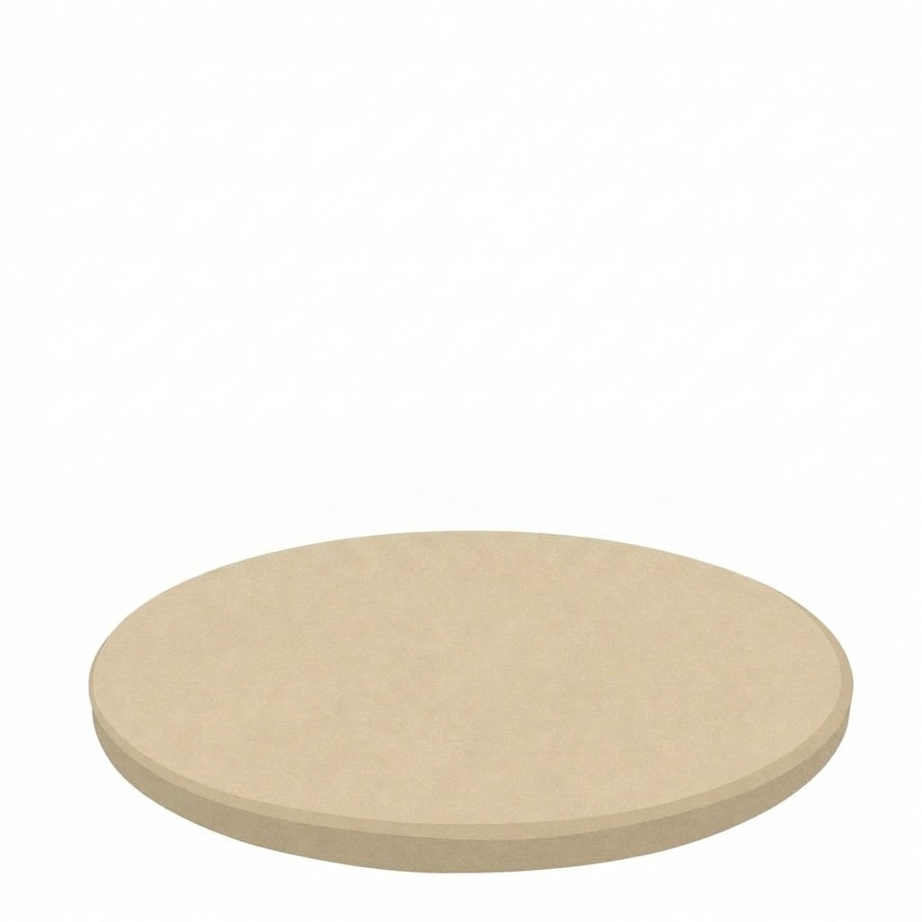 Aoibox  12 Inch Round Cordierite Pizza Stone for Oven and Grill Heavy Duty Thermal Shock Resistant Baking Stone