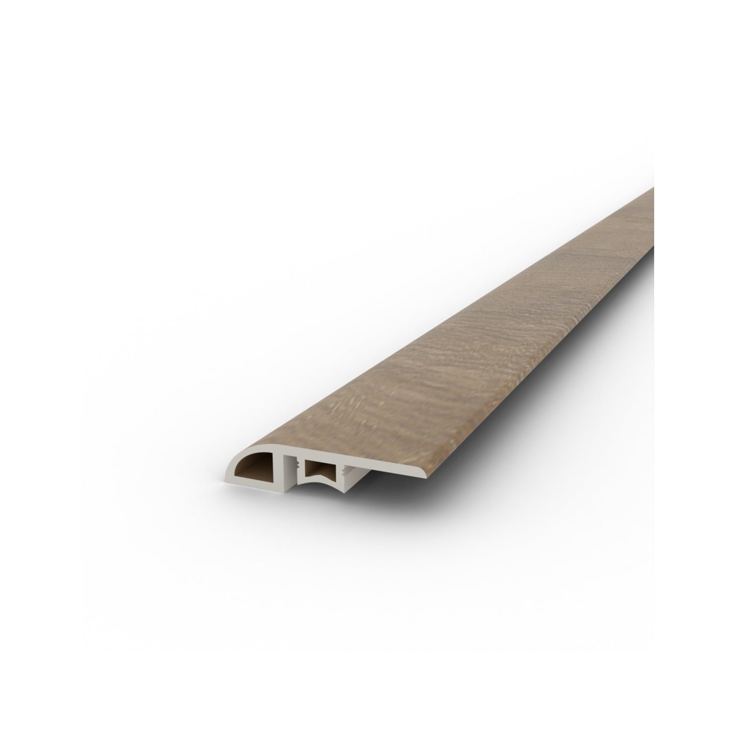 Benchwick EMPIRE 402 CAPITAL MEDIUM 1/2-in T x 1-3/4-in W x 1.77-in L Prefinished Vinyl Reducer Floor Moulding Trim