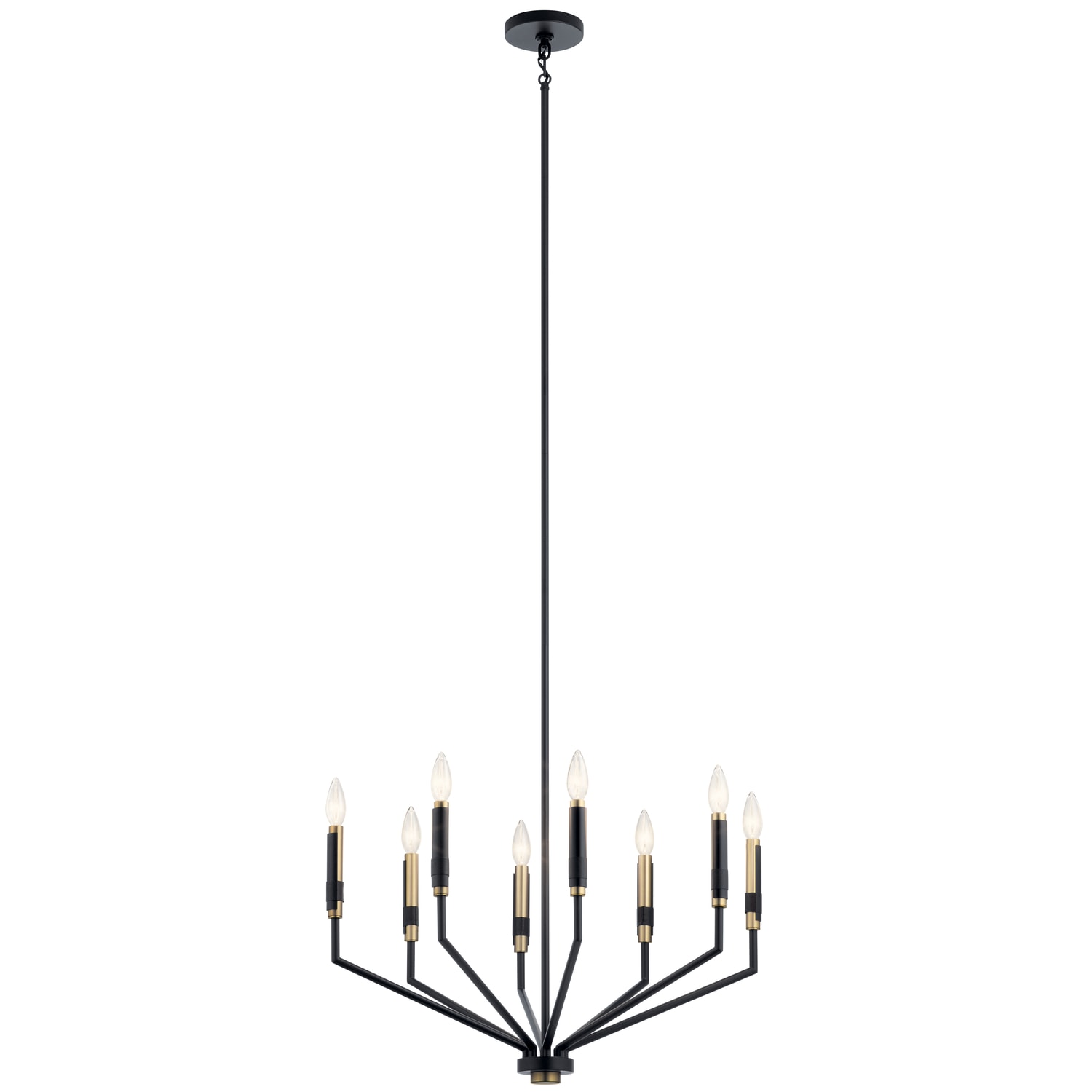 Kichler Armand 8-light Black Modern Contemporary Dry Rated Chandelier 