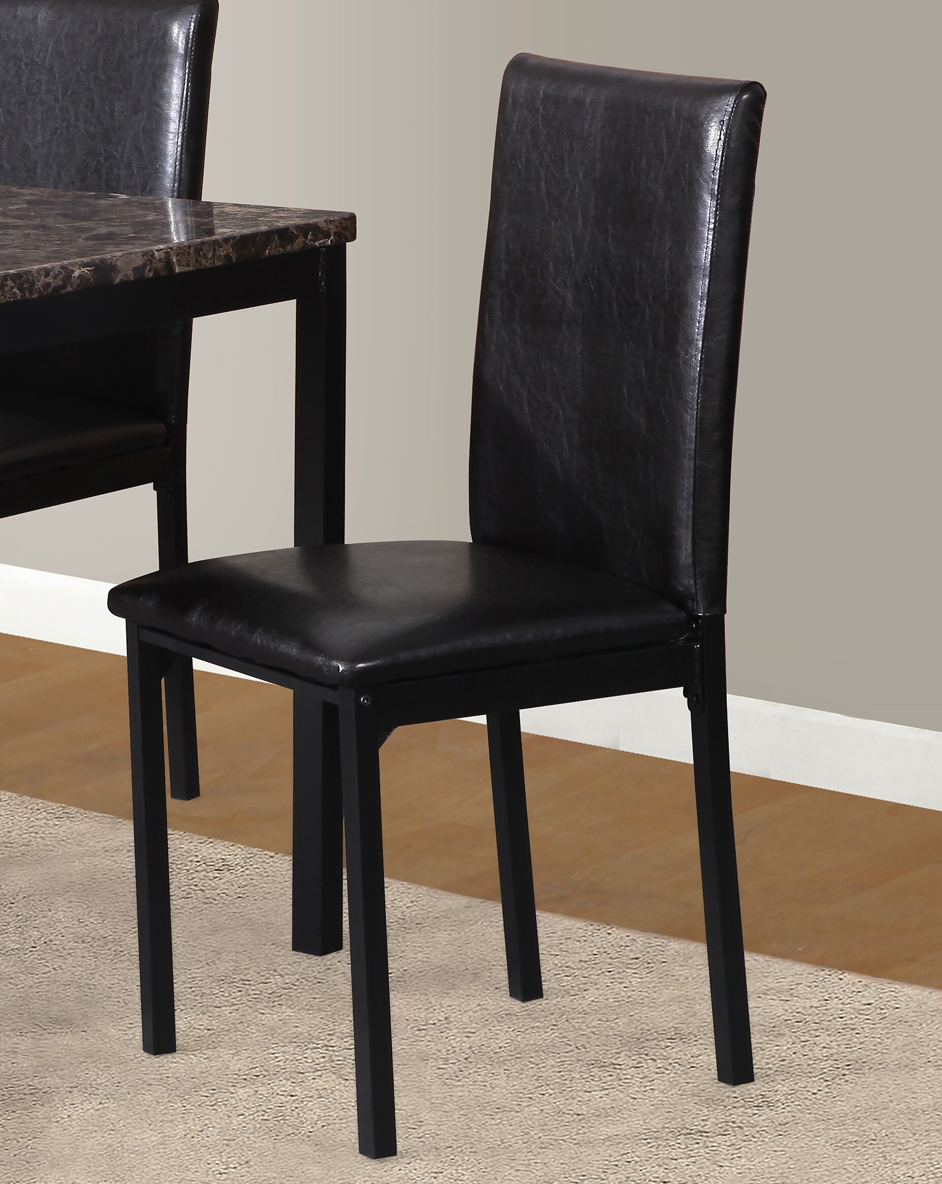 Roundhill Furniture C007BK Dining-Chairs - View #2
