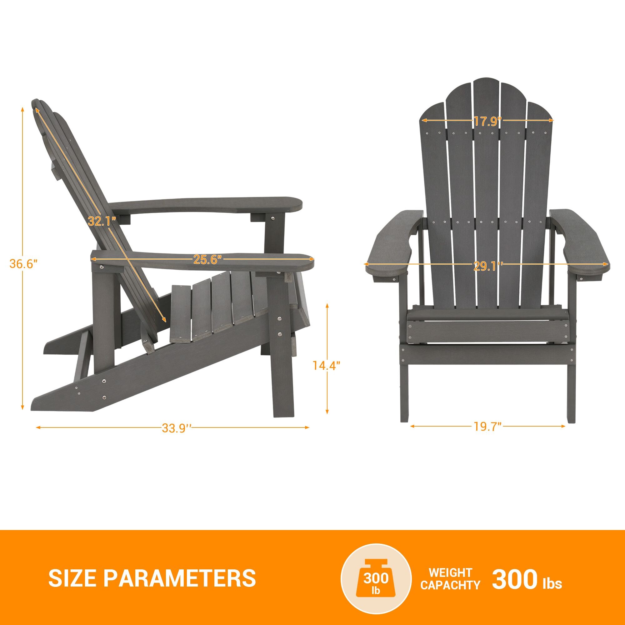 Sonkuki SD-AD-35GY-2 Patio-Chairs - View #2