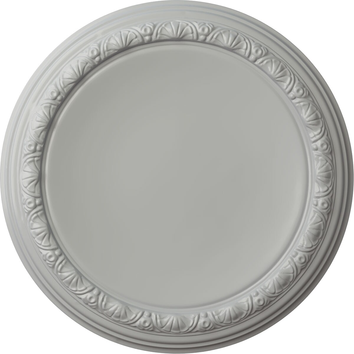 Ekena Millwork CM19CAFRF Carlsbad 19.5-in W x 19.5-in L Painted Frost Polyurethane Whole Ceiling Medallion