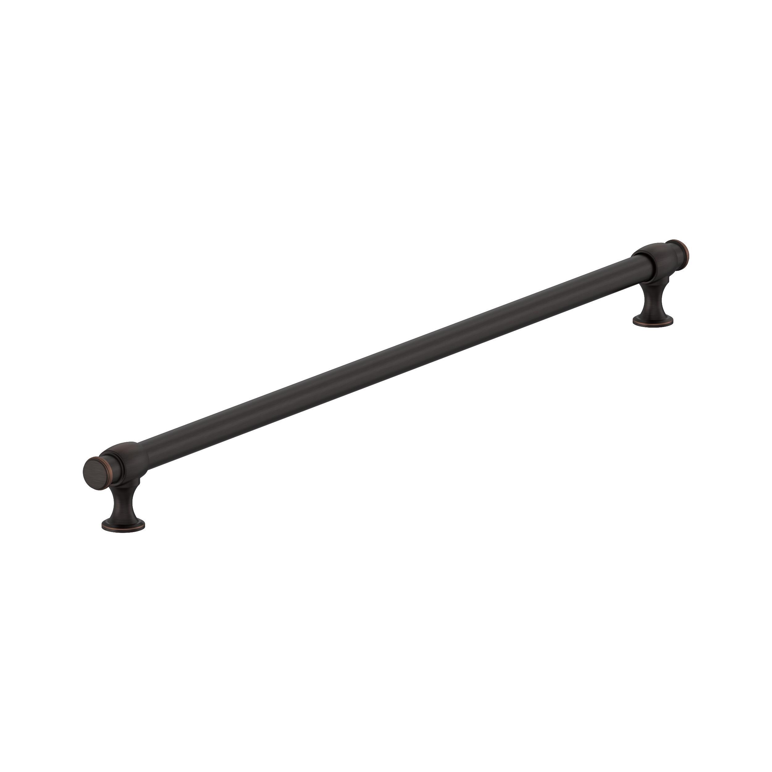Amerock BP54067ORB Winsome 24-in , 608mm Center to Center Oil Rubbed Bronze Cylindrical Bar For Use on Appliances Drawer Pulls