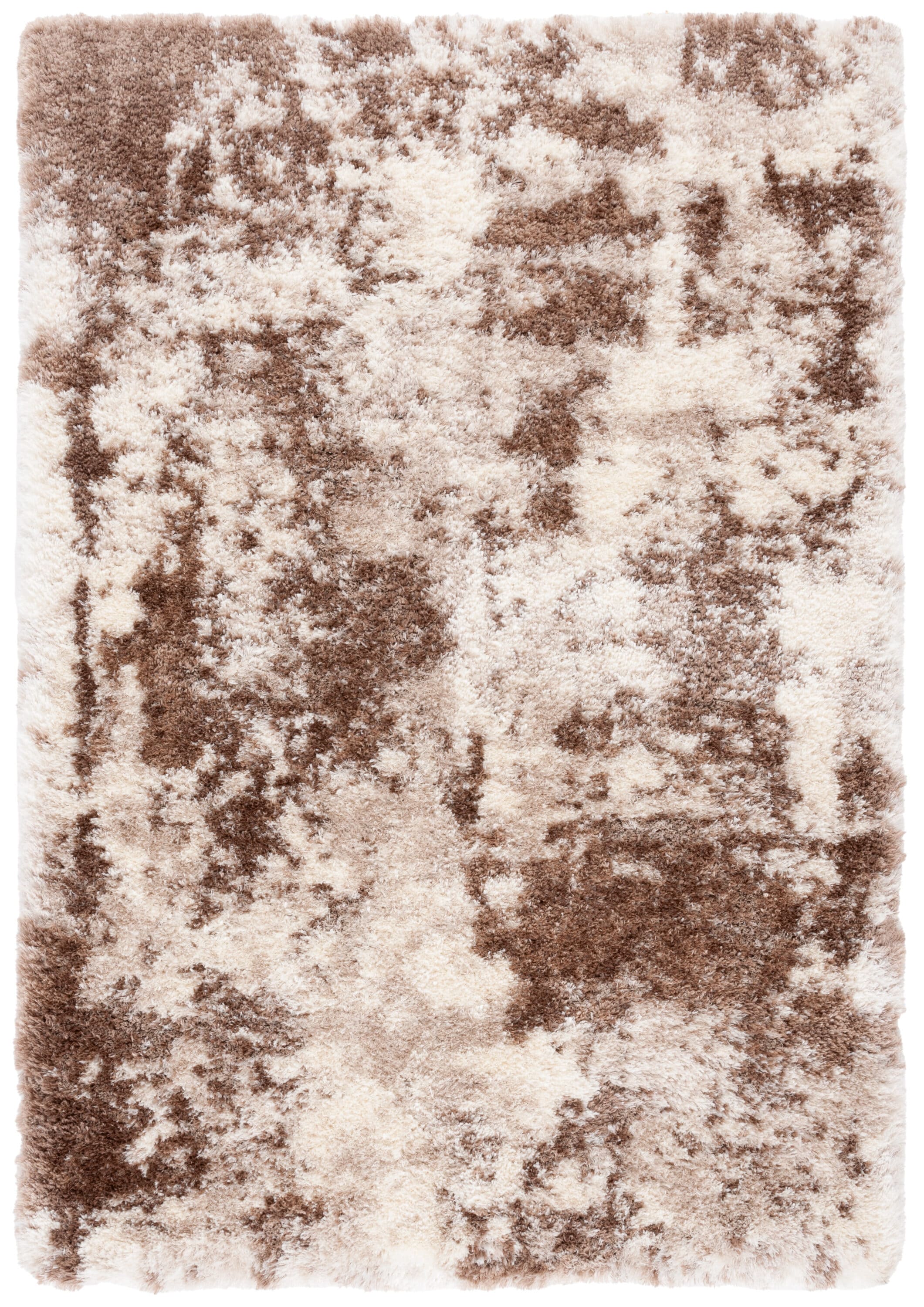 Safavieh CLD114A-9 9 x 12 (ft) Loomed Polyester Ivory/Brown Rectangular Indoor Abstract Mid-Century Modern Area rug