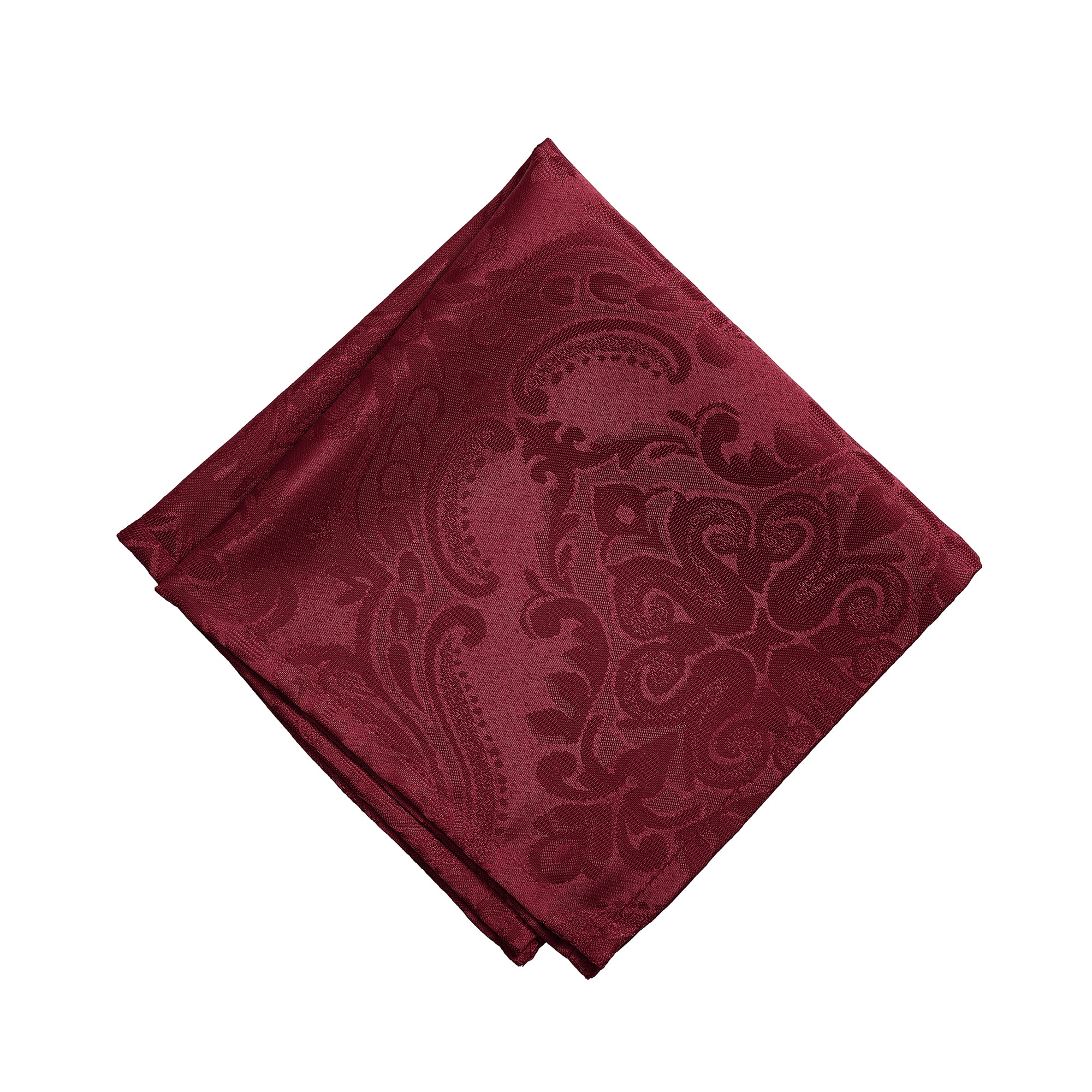 Cranberry Jacquard Damask Napkin Set, 17" x 17", Set of 4