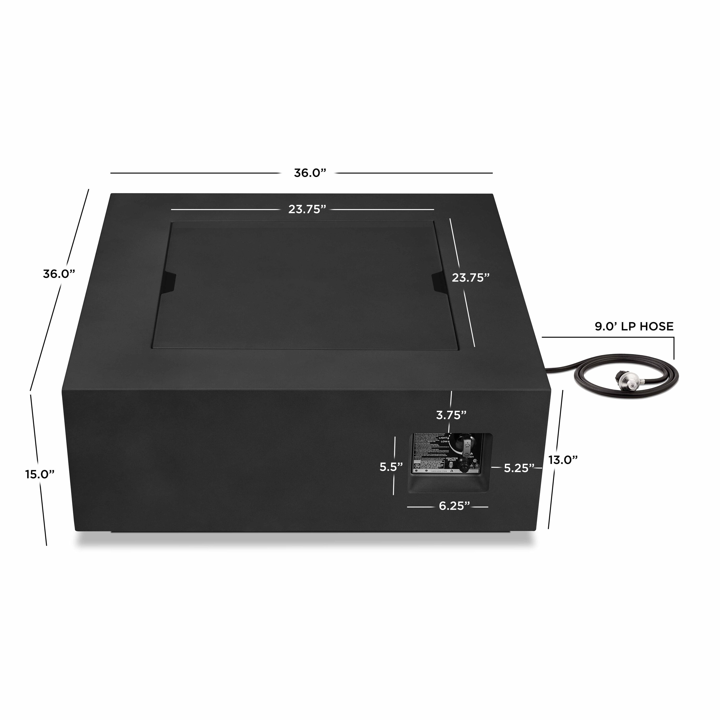 Real Flame C9812LP-BLK Outdoor-Gas-Firepits - View #8