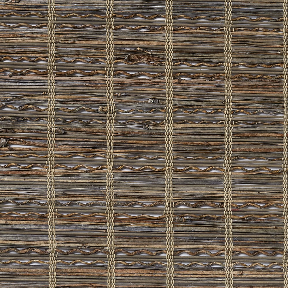 Bali 10B-85132 Lagoon Cadet Light filtering Grass Roman shade swatch