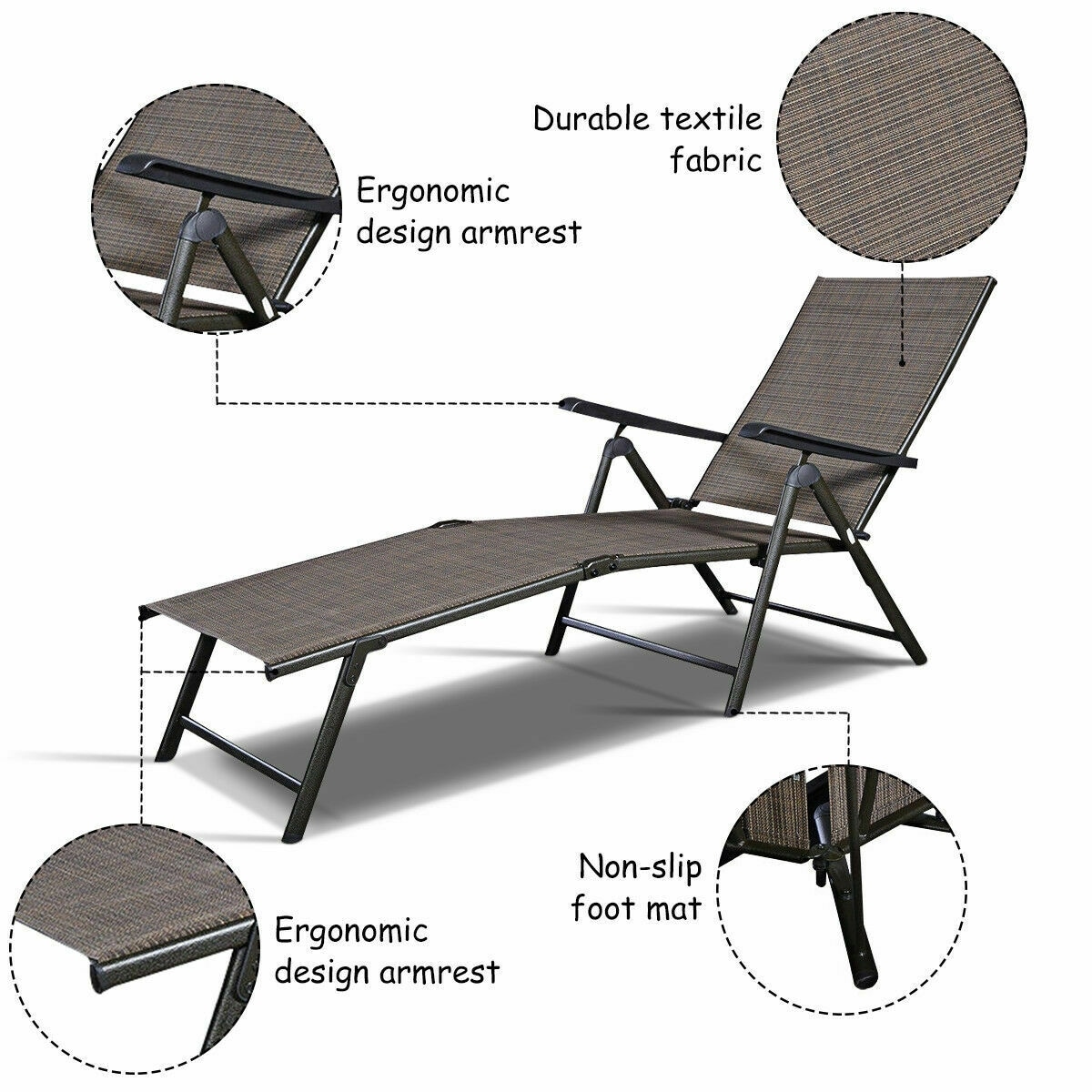 WELLFOR LWAROP40 Patio-Chairs - View #4