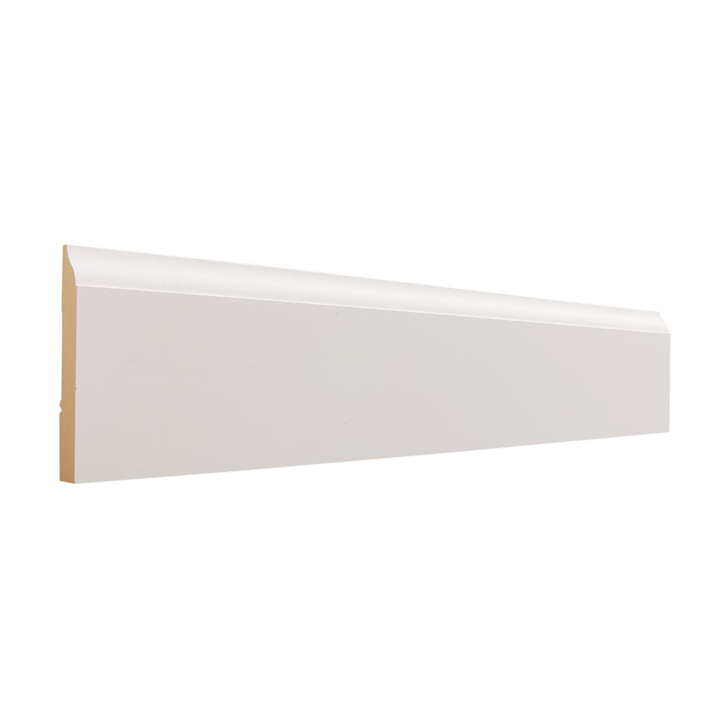 allen + roth 623-PFMDF12 1/2-in x 3-1/4-in x 12-ft Traditional Painted MDF 623 Baseboard Moulding