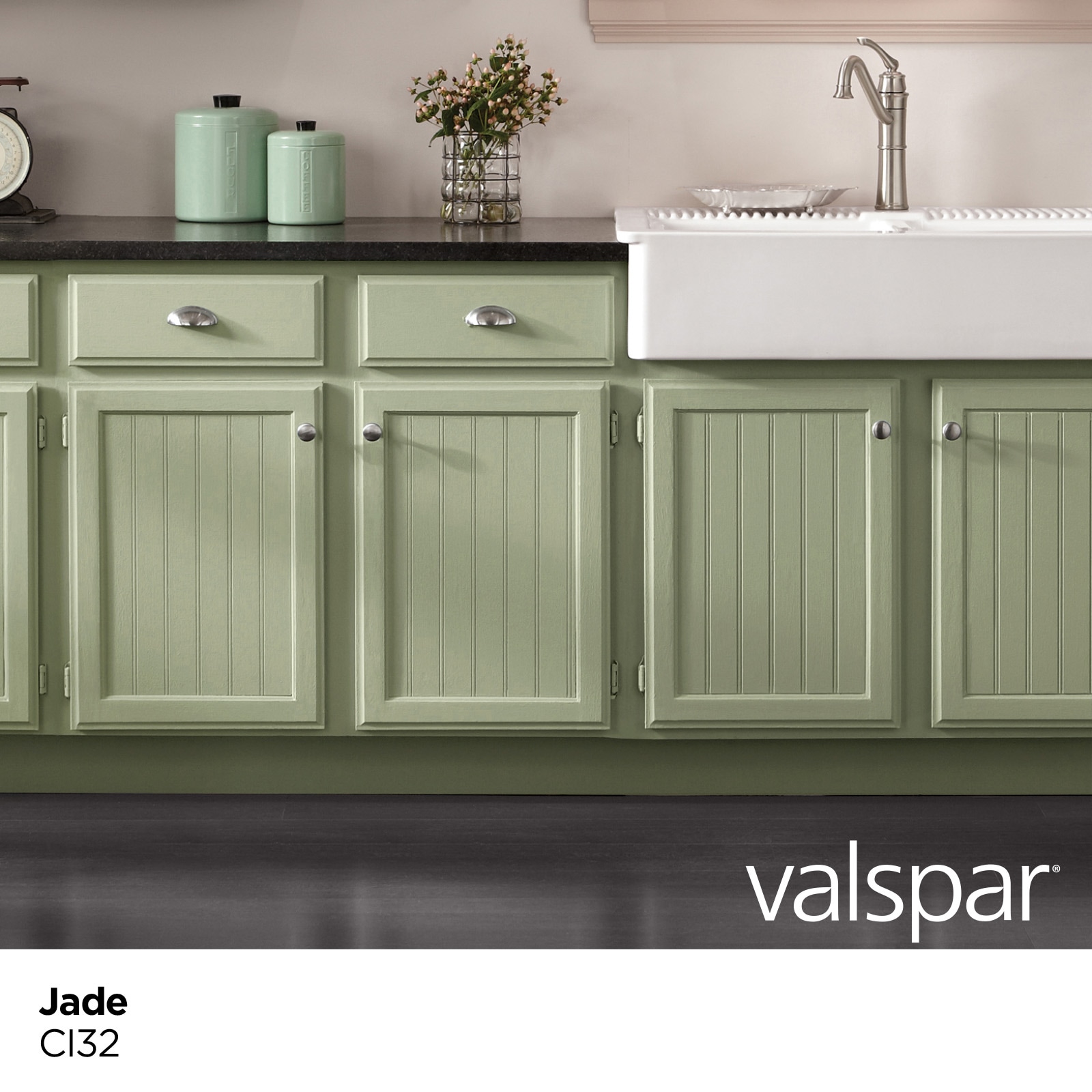 Valspar Satin Jade Ci32 and Furniture Paint Enamel (1quart) at