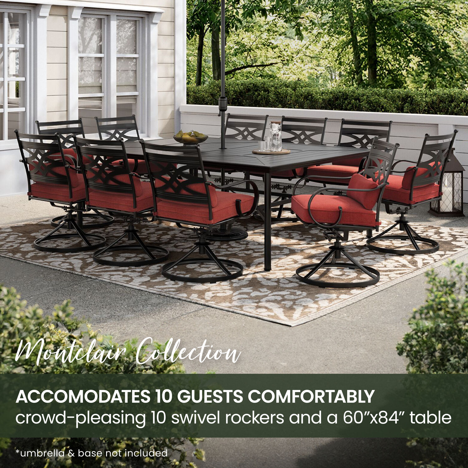 Hanover MCLRDN11PCSW10-CHL Patio-Dining-Sets - View #3