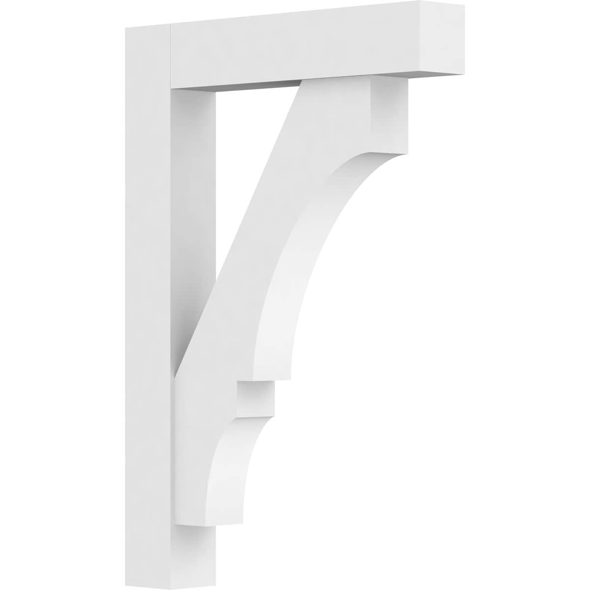 Ekena Millwork BKTP03X20X26BOA05 Standard Balboa 3-in x 20-in x 26-in White PVC Standard bracket