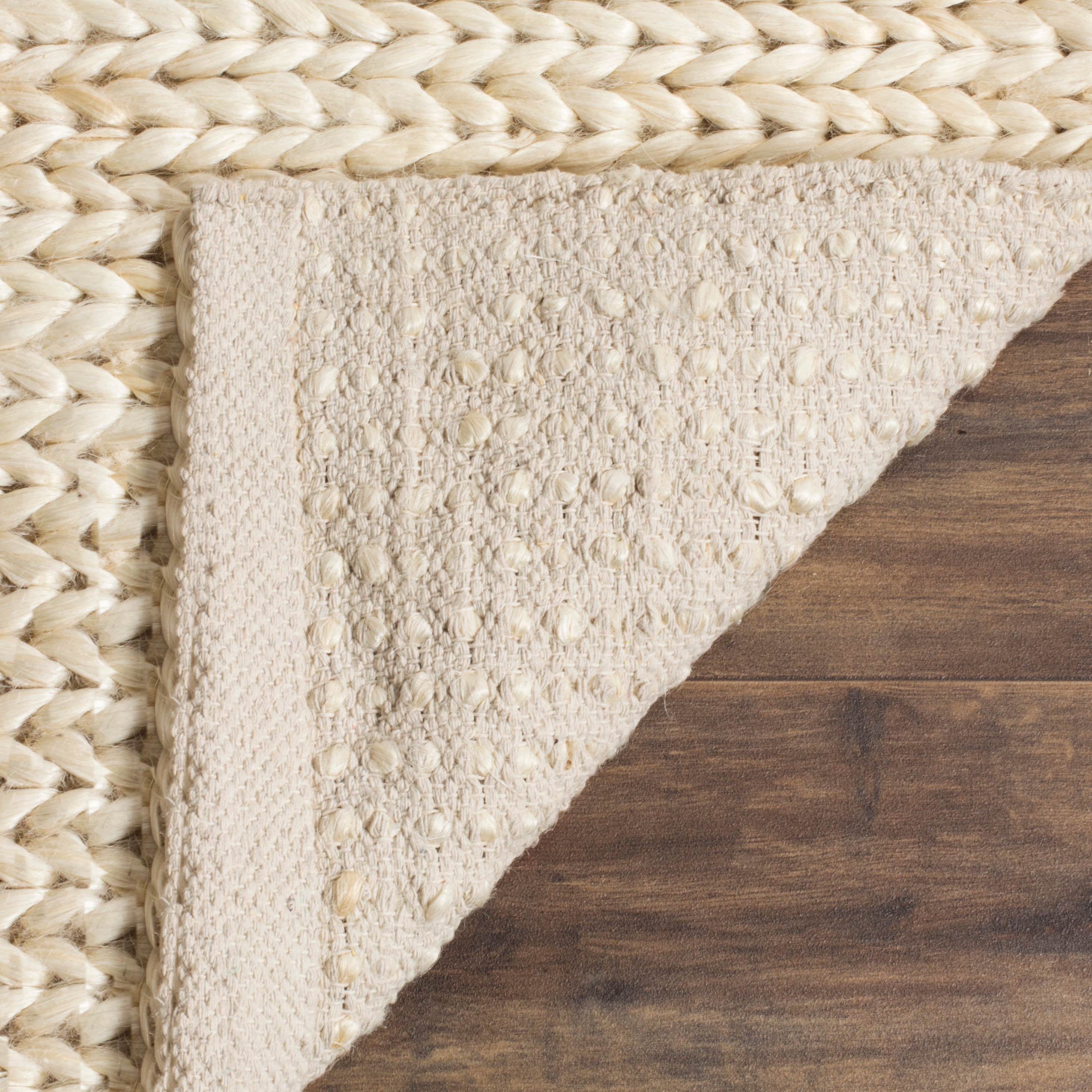 Ivory Handwoven Jute 6' x 9' Area Rug