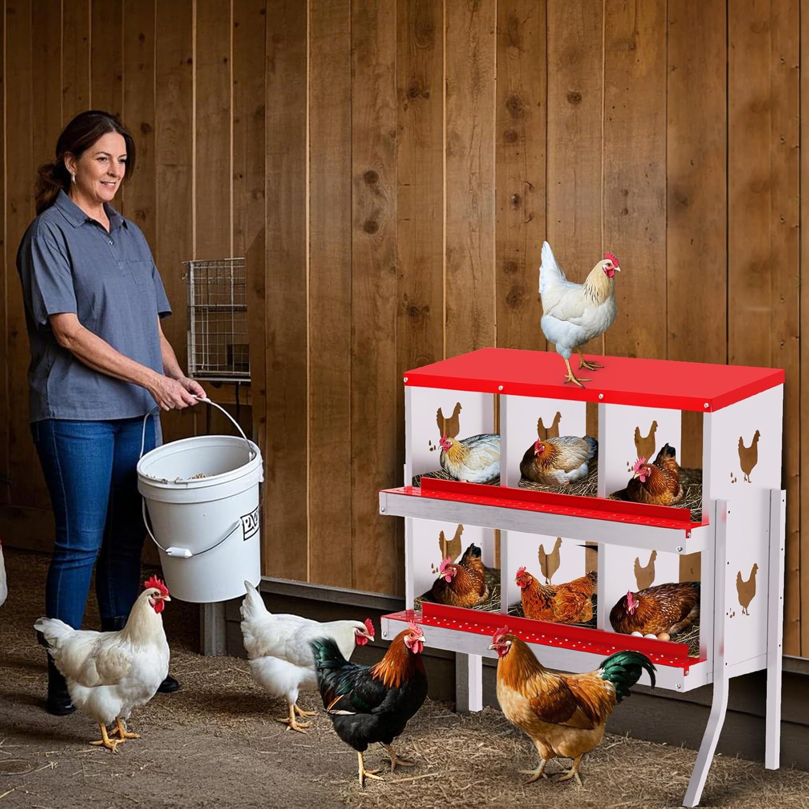Qeetex WLS-PHO-348S5HJE Chicken-Coops-Rabbit-Hutches - View #3