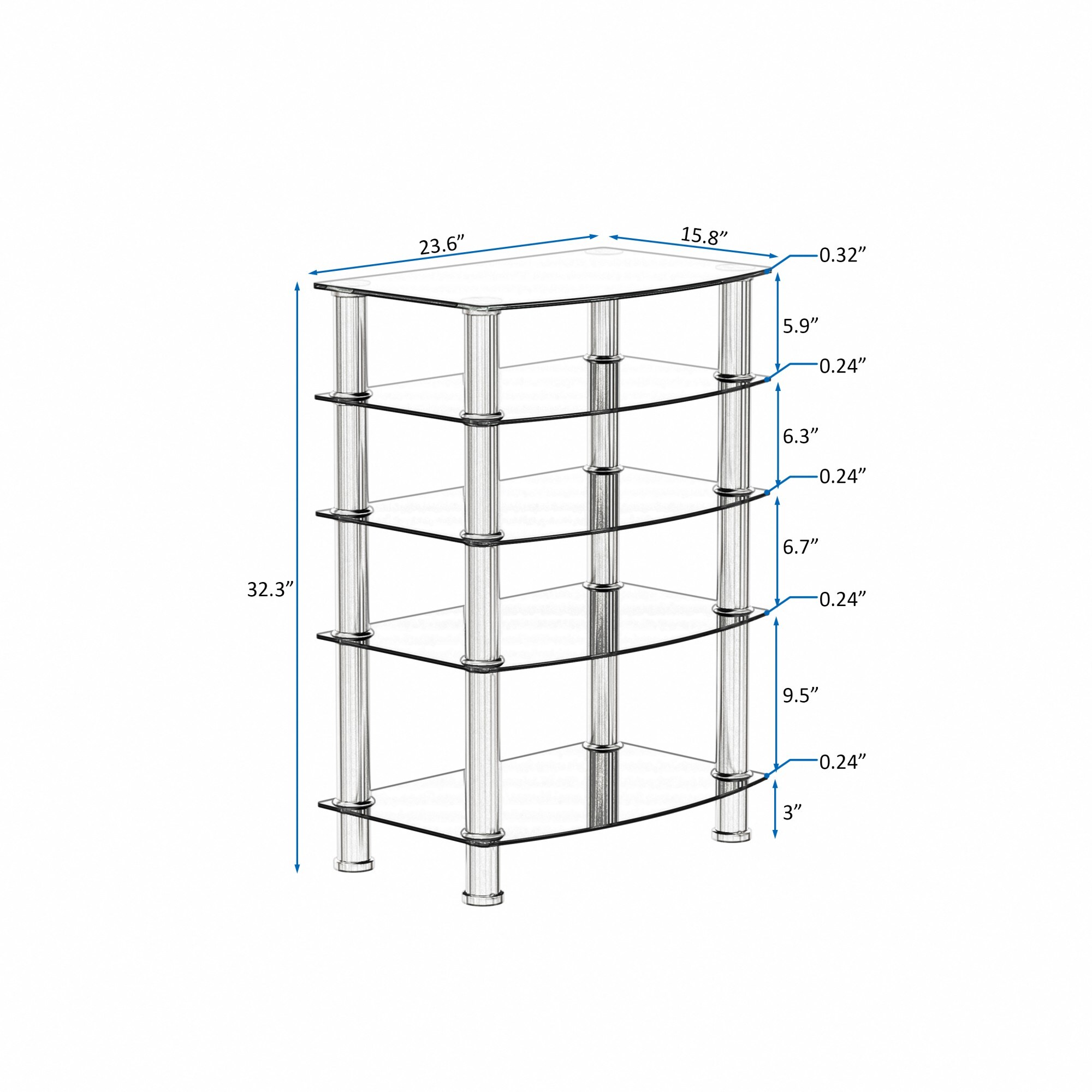 GlasFlength LW-ET-032 End-Tables - View #5