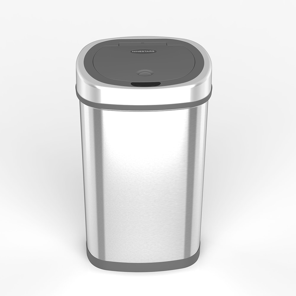 Nine Stars 11 Gallons Steel Motion Sensor Trash Can & Reviews